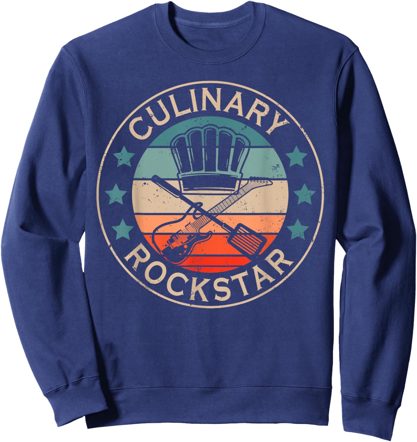 Culinary Rockstar Funny Cooking Chef Cook Culinary Sweatshirt - Sweatshirt | Navy