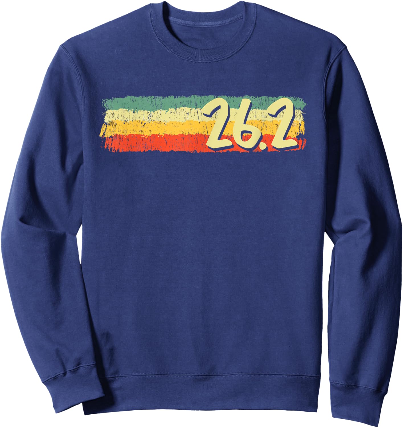 Retro 26.2 Miles Marathon Funny Vintage Athlete Outfit Sweatshirt - Sweatshirt | Navy