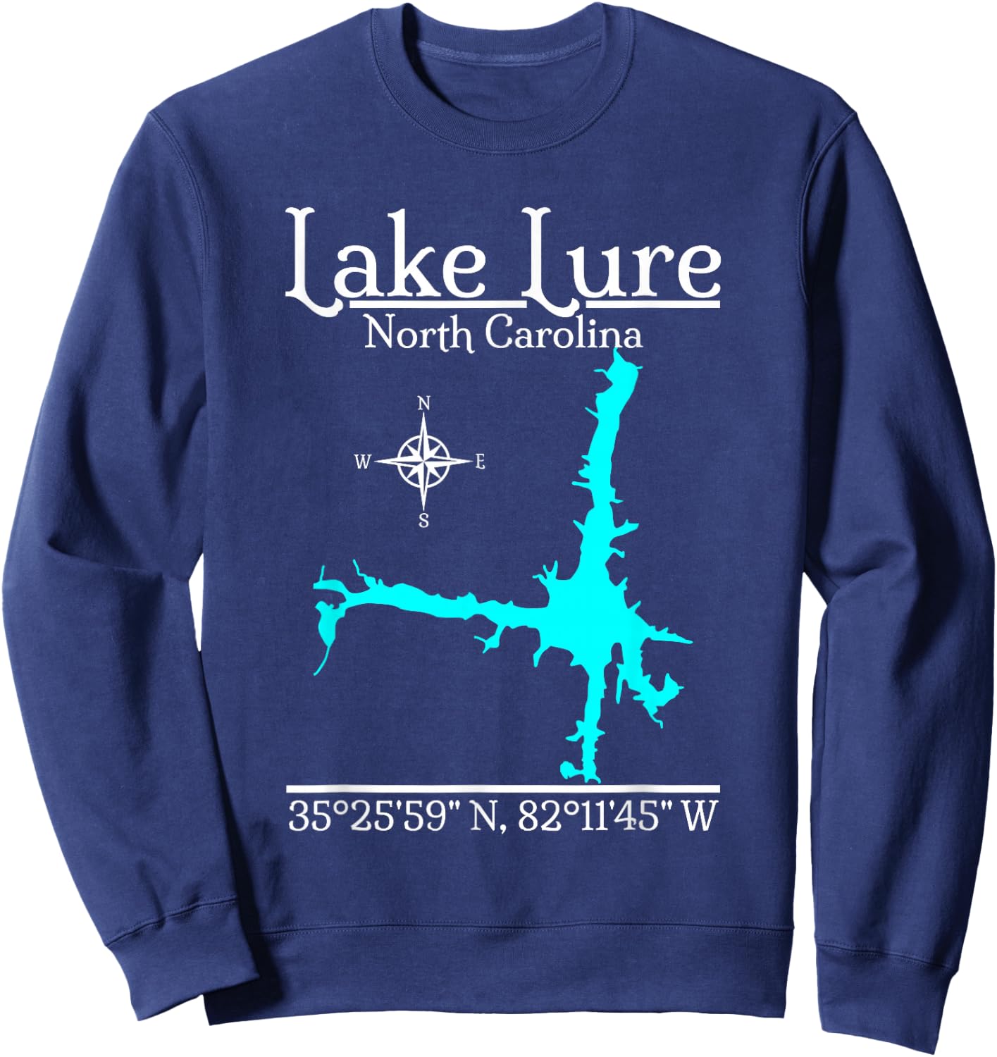 Lake Lure, North Carolina Sweatshirt - Sweatshirt | Navy