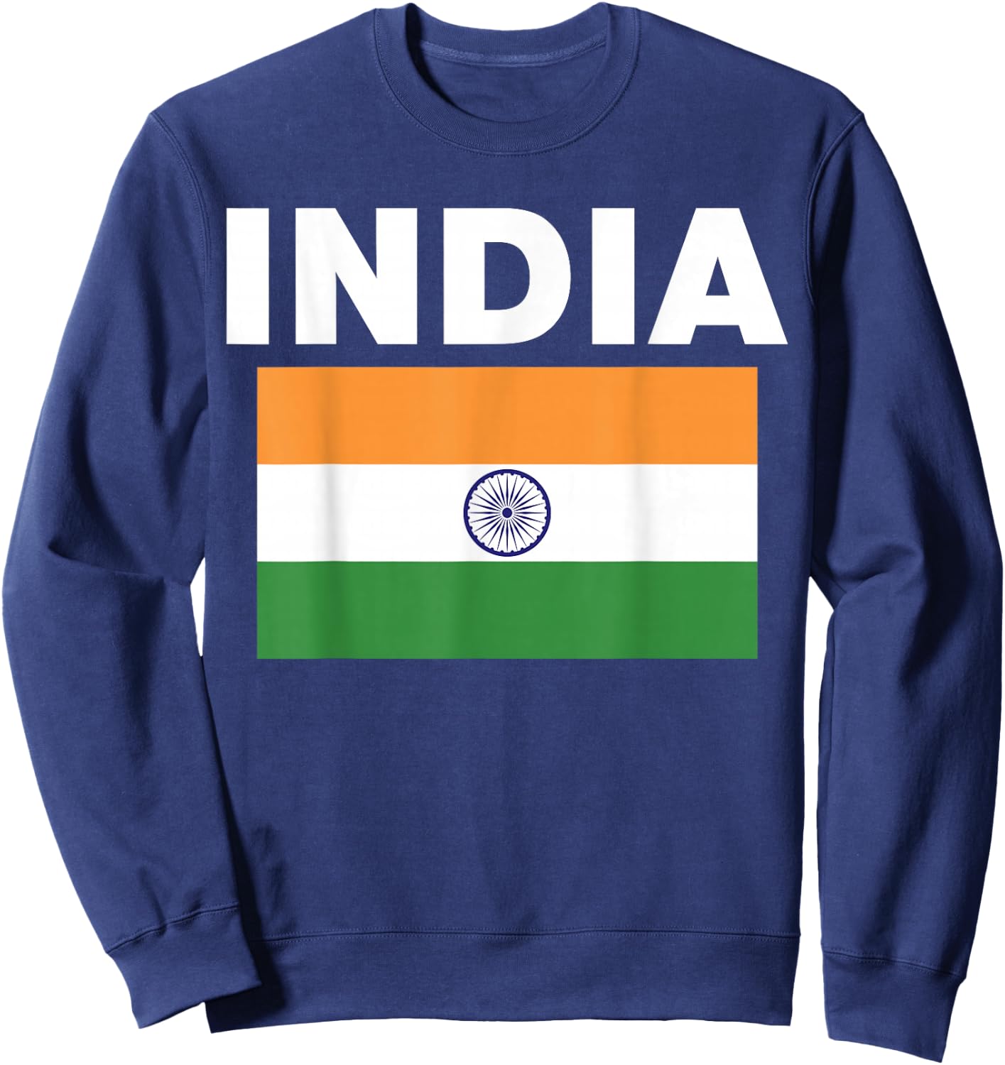 India Indien Flag Heritage Sweatshirt - Sweatshirt | Navy