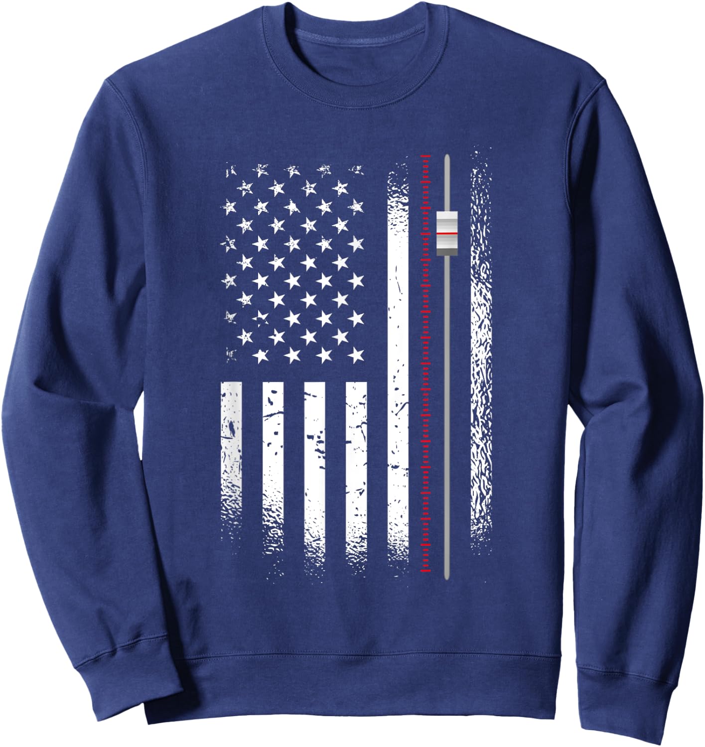 Us Flag Sound Guy - American Audio Engineer Sweatshirt - Sweatshirt | Navy