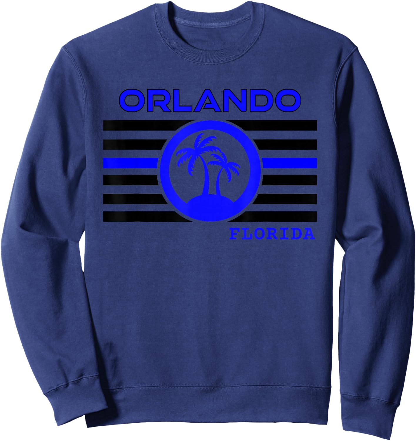 Orlando Cop Florida Police Sheriff Thin Blue Line USA Flag Sweatshirt - Sweatshirt | Navy