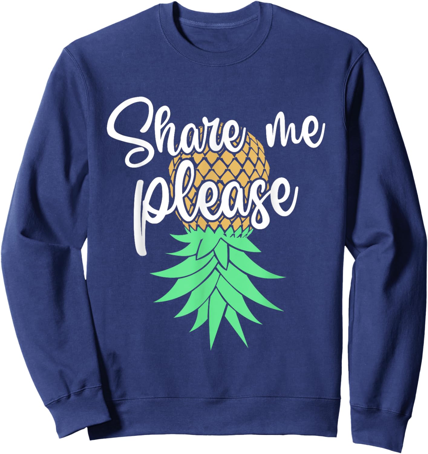 Share Me Please Hotwife Lifestyle - Upside Down Pineapple Sweatshirt - Sweatshirt | Navy