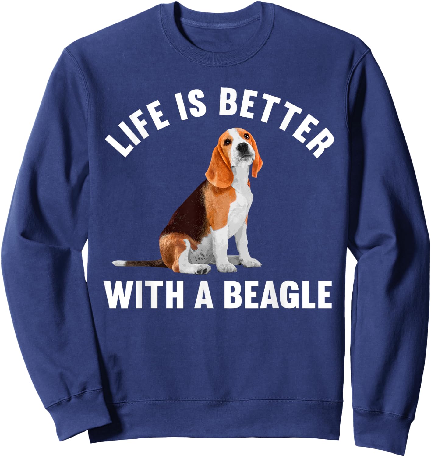 Funny Beagle Design Women Kids Beagle Dog Lovers Sweatshirt - Sweatshirt | Navy