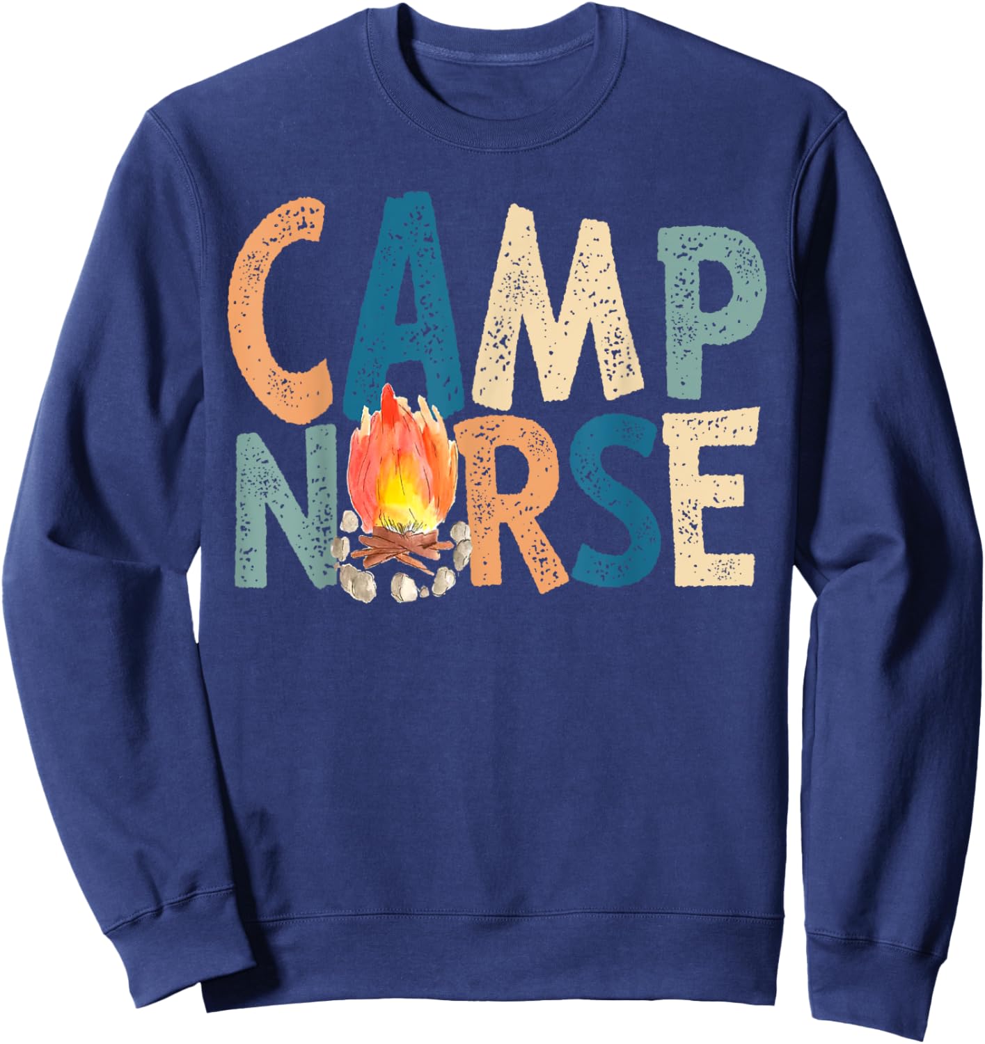 Camp Nurse Retro Sweatshirt - Sweatshirt | Navy