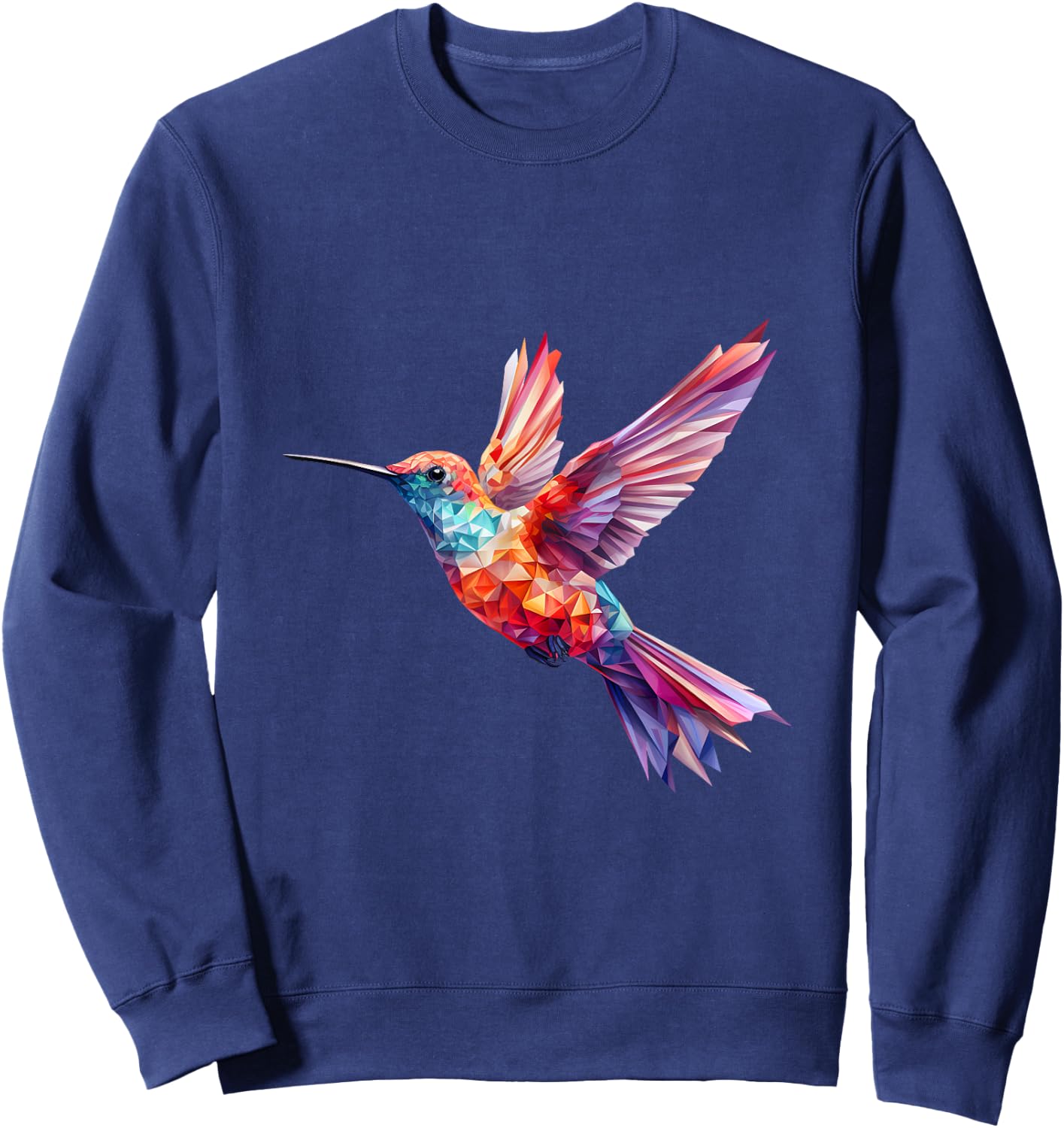 Hummingbird Colorful Sweatshirt - Sweatshirt | Navy