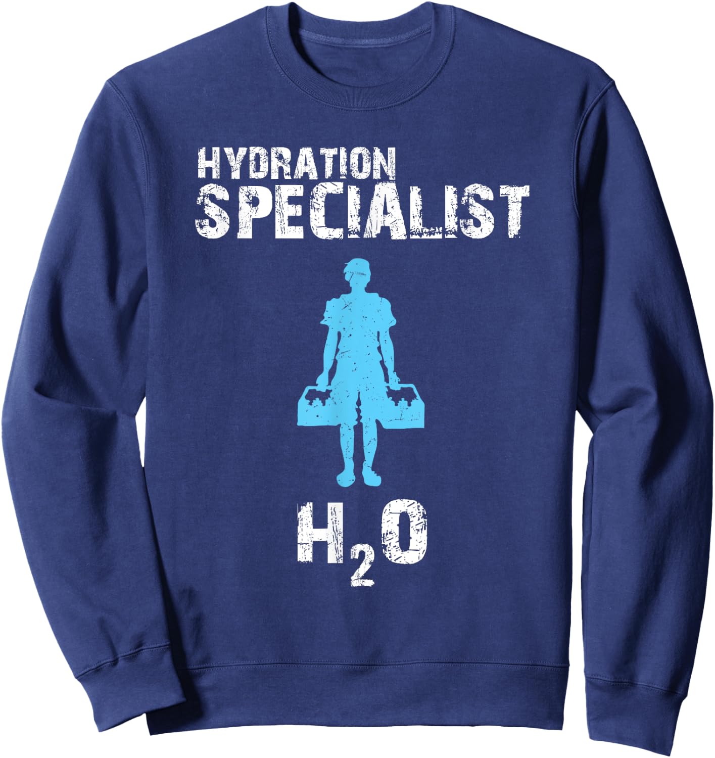 Hydration Specialist Team Manager Football Hydrated Waterboy Sweatshirt - Sweatshirt | Navy