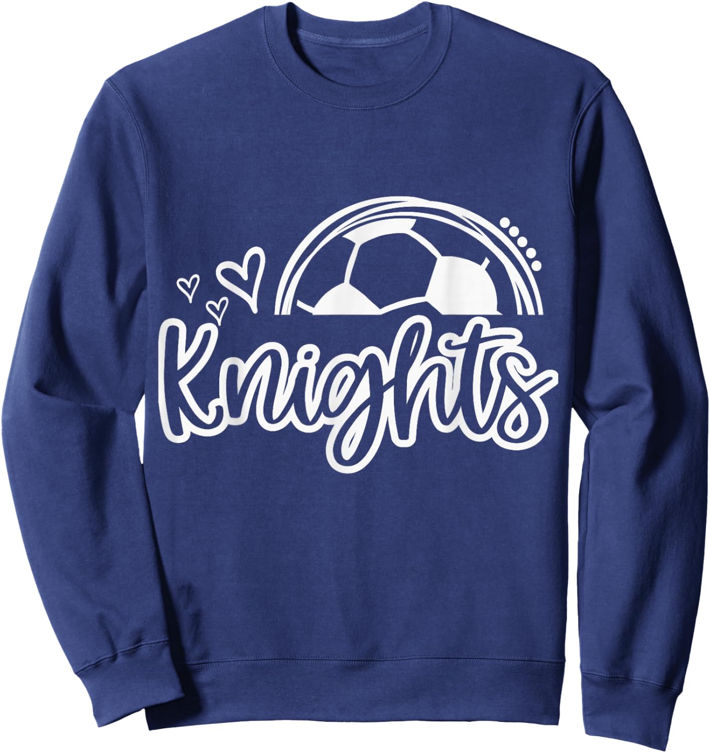 Knights Soccer Must Have Retro Trendy Game Day Spirit Sweatshirt - Sweatshirt | Navy
