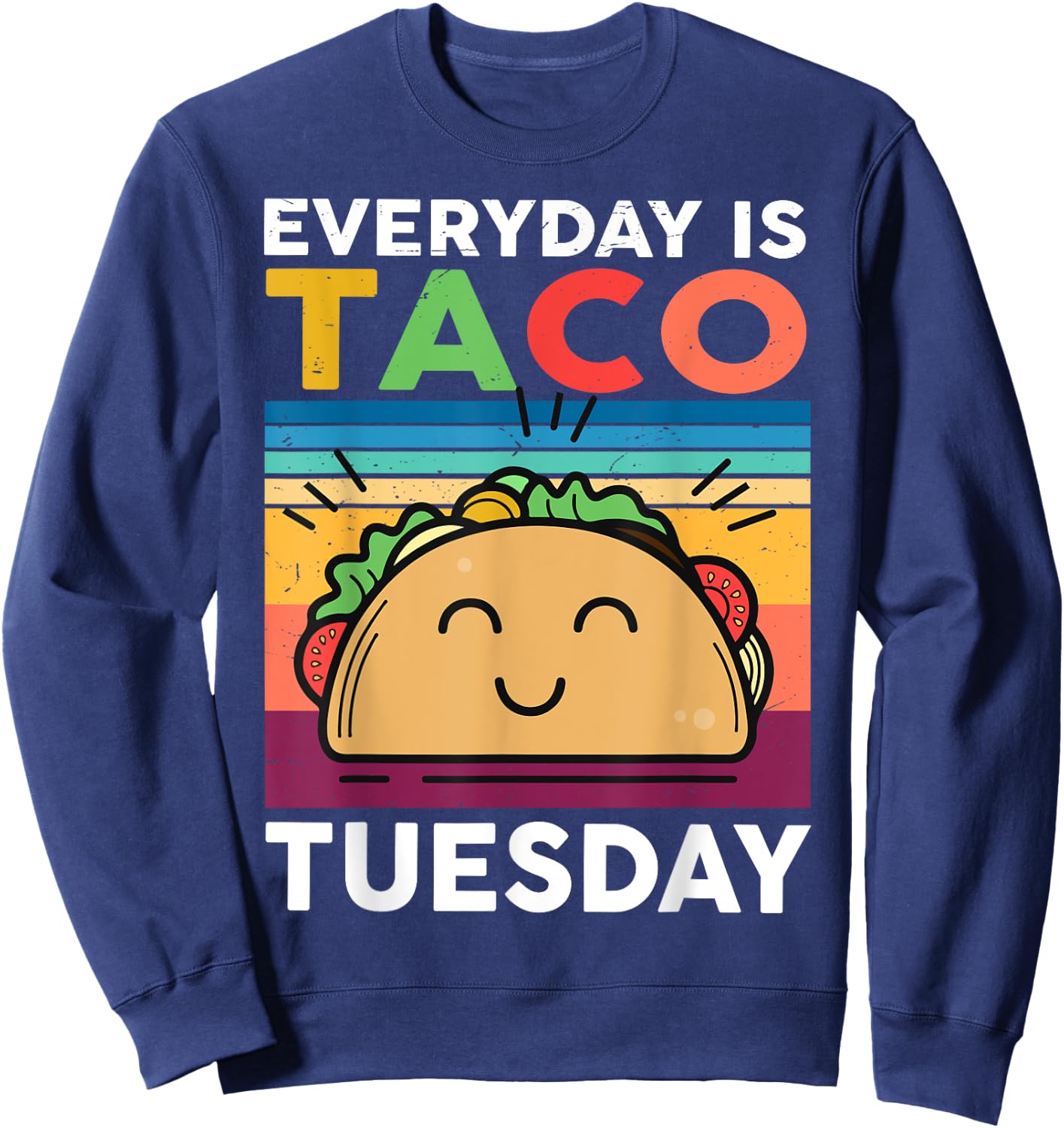 Cinco De Mayo Shirt Taco Tuesday Mexican Fiesta Funny Kids Sweatshirt - Sweatshirt | Navy