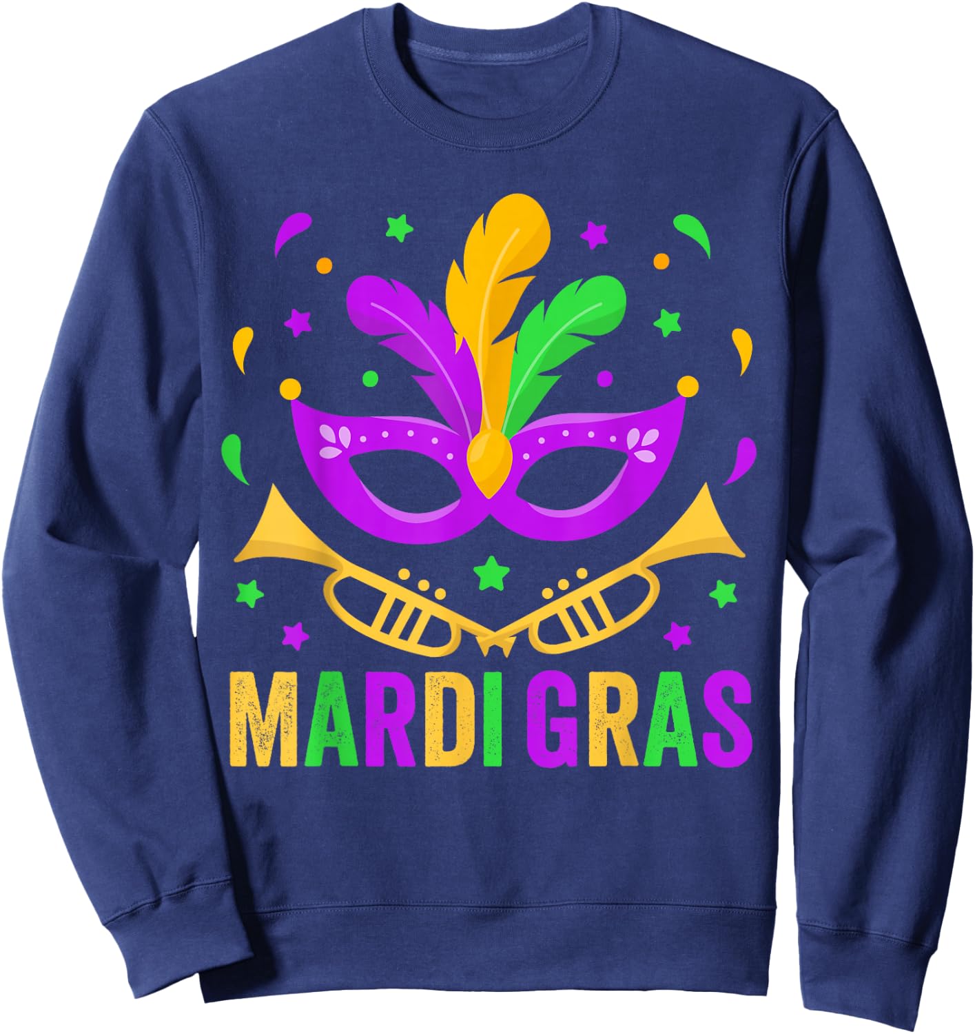 Mardi Gras 2025 Women Mardi Gras Shirt Kids Sweatshirt - Sweatshirt | Navy