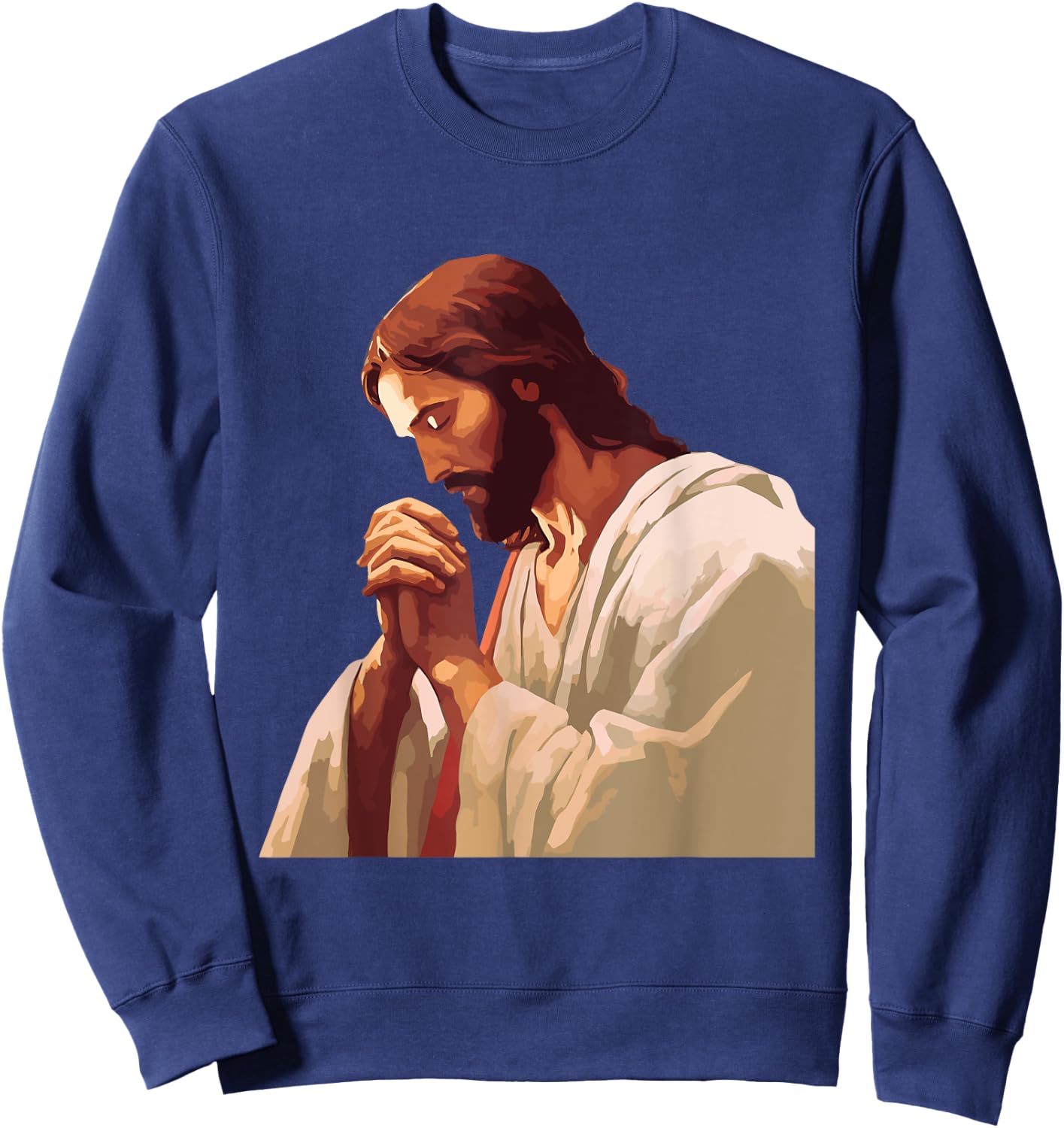 Jesus Christ - Jesus Religion Faith Christian Catholic Love Sweatshirt - Sweatshirt | Navy