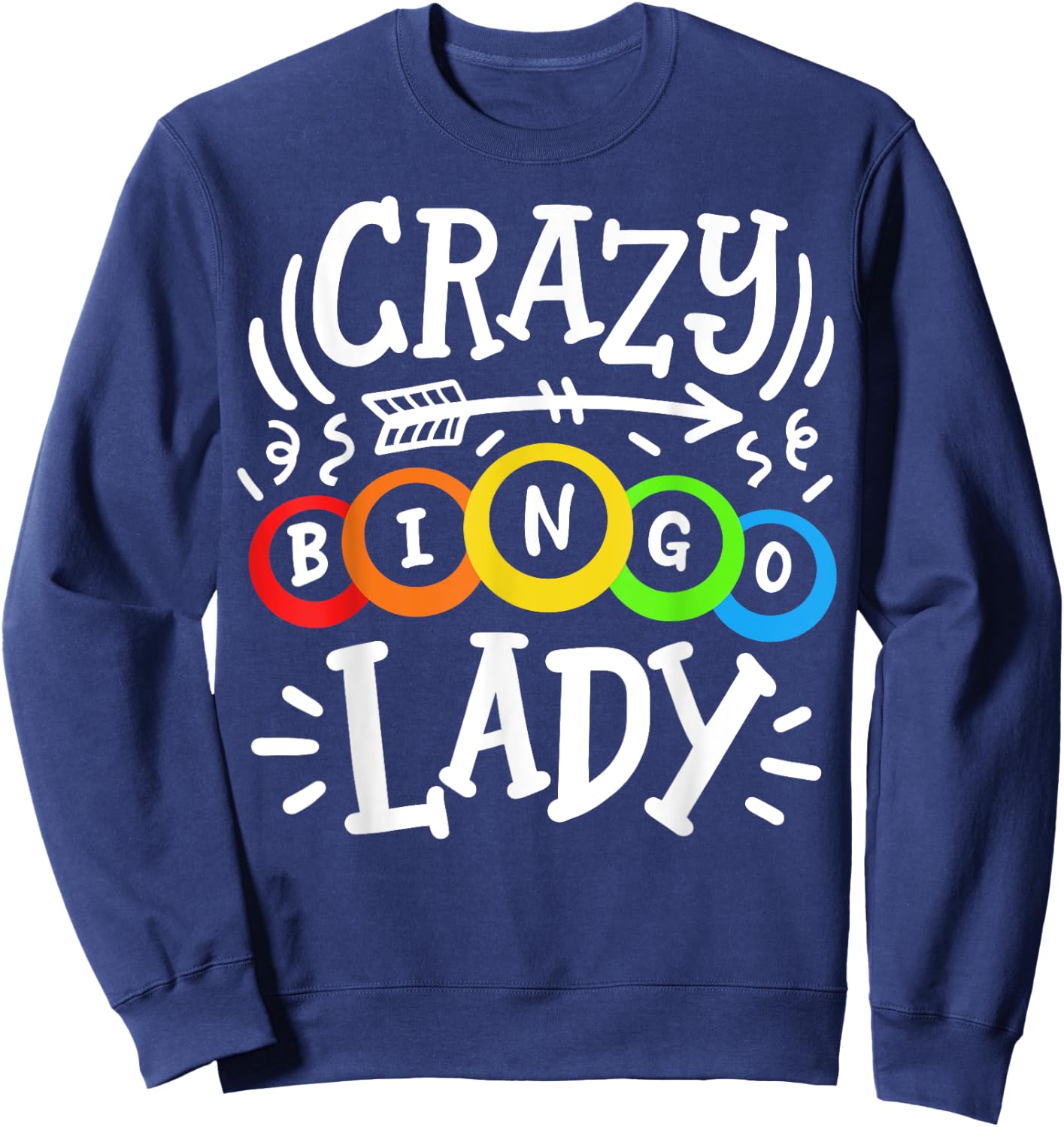 Bingo Crazy Bingo Lady Sweatshirt - Sweatshirt | Navy
