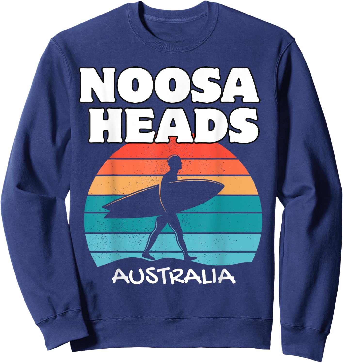 NOOSA HEADS AUSTRALIA Surf Retro Sunset Surfing Sweatshirt - Sweatshirt | Navy