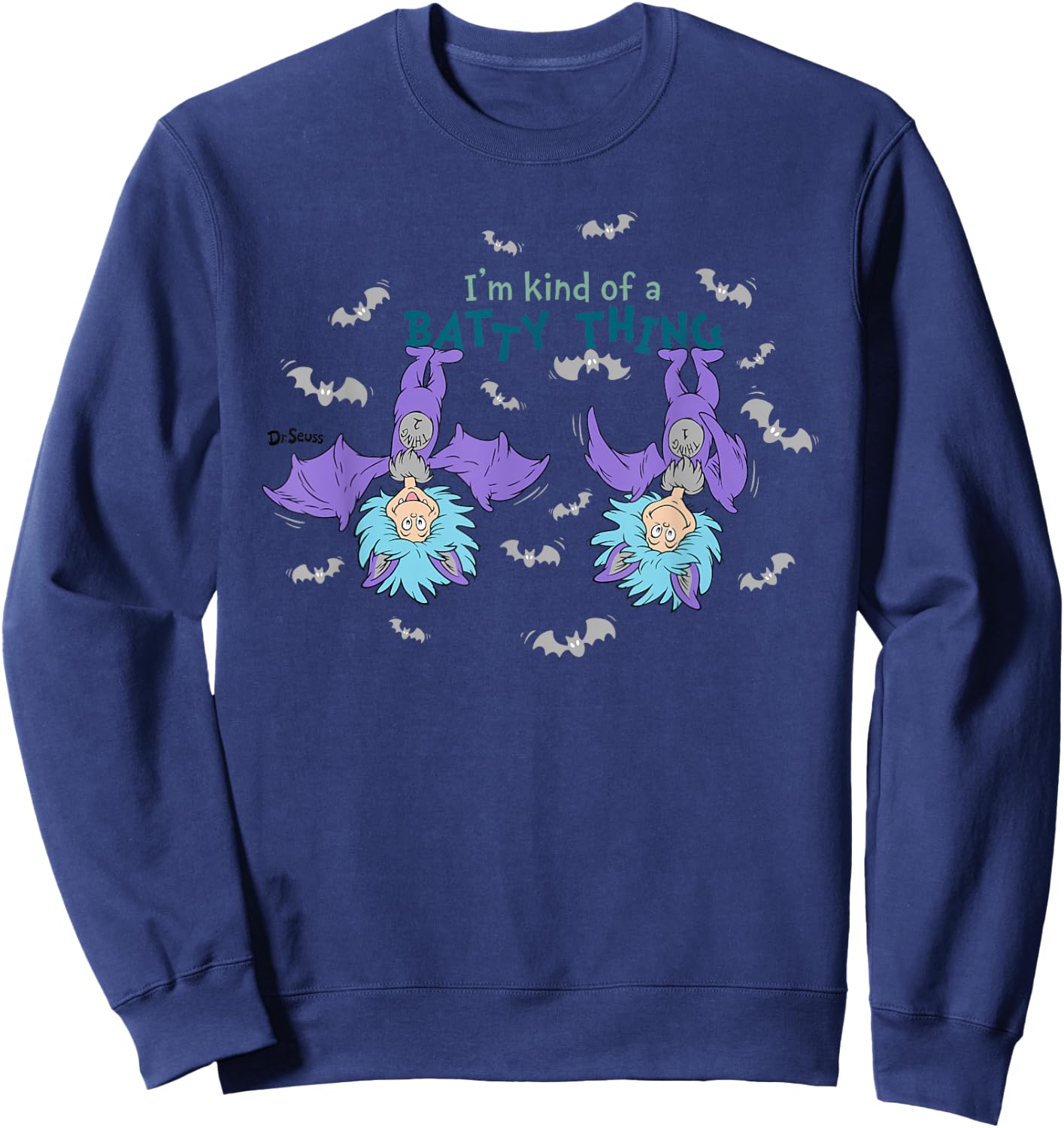 Dr. Seuss Halloween Batty Thing Sweatshirt - Sweatshirt | Navy