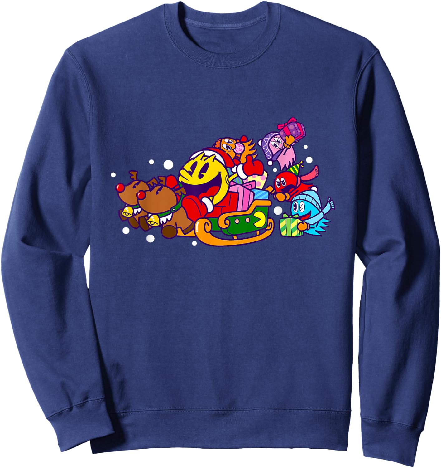 PAC-MAN Holiday 017 Sweatshirt - Sweatshirt | Navy