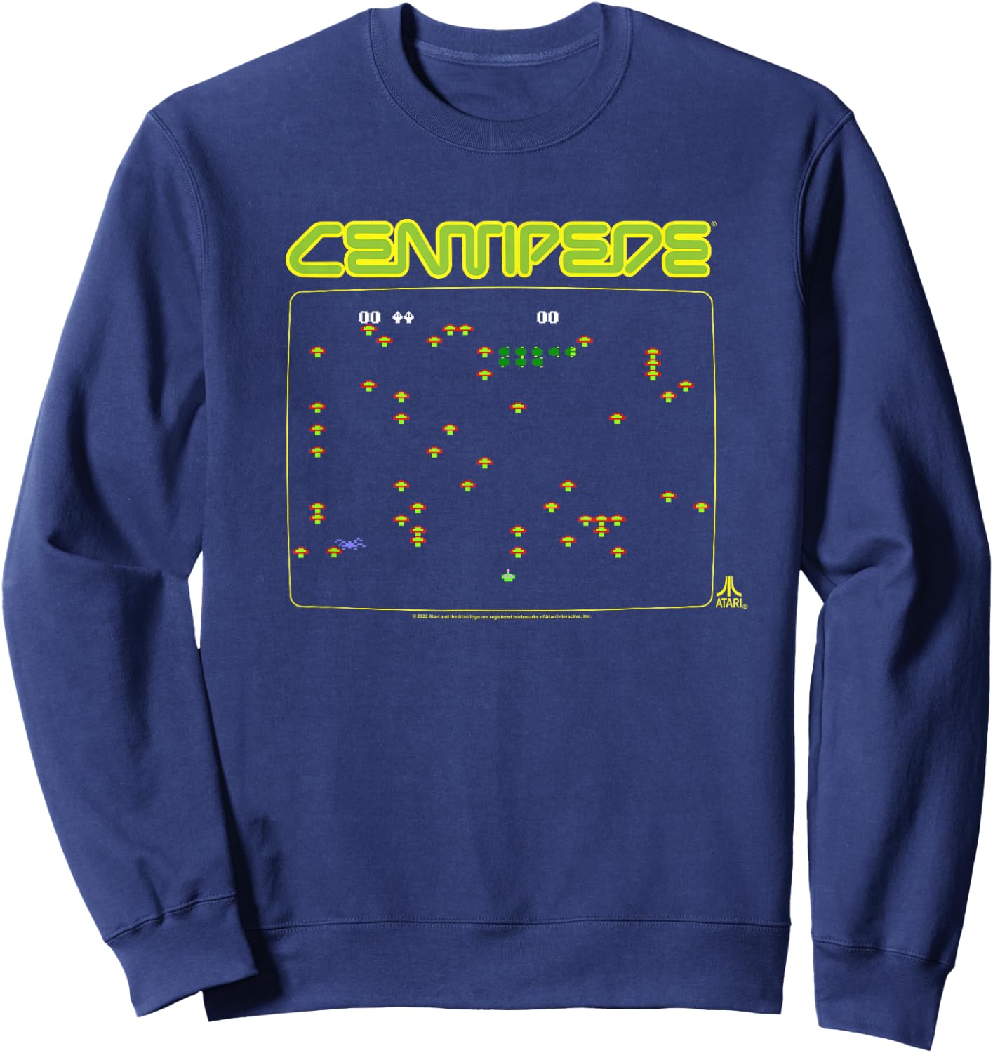 Atari Centipede Screen Sweatshirt - Sweatshirt | Navy
