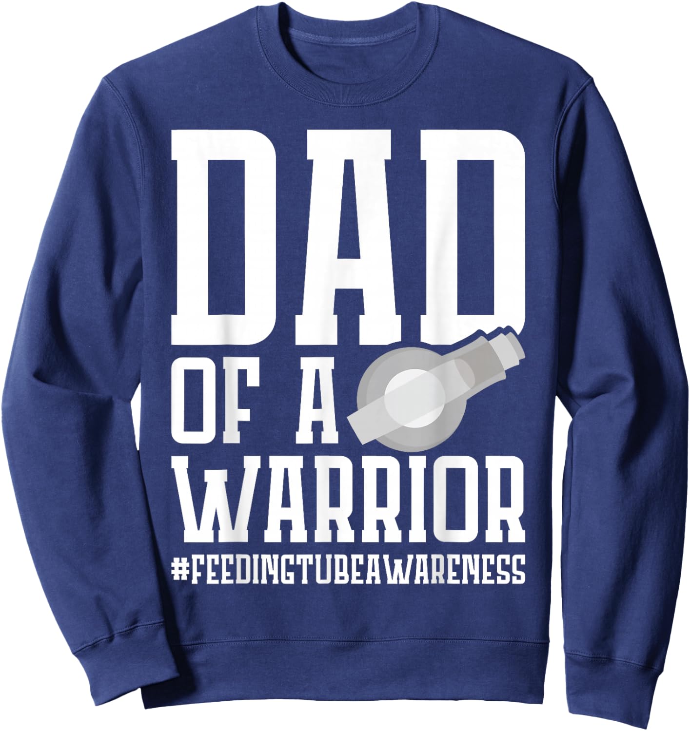 G Tube Accessories Gtube Onesie Girls Feeding Tube Awareness Sweatshirt - Sweatshirt | Navy