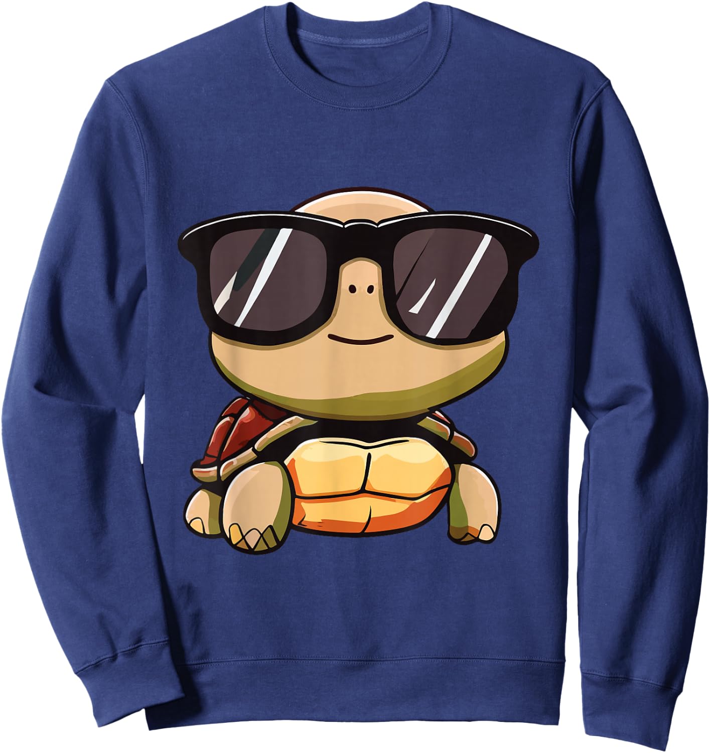 Halloween 2024 Cute Turtle Costume Sunglasses For Kids Sweatshirt - Sweatshirt | Navy