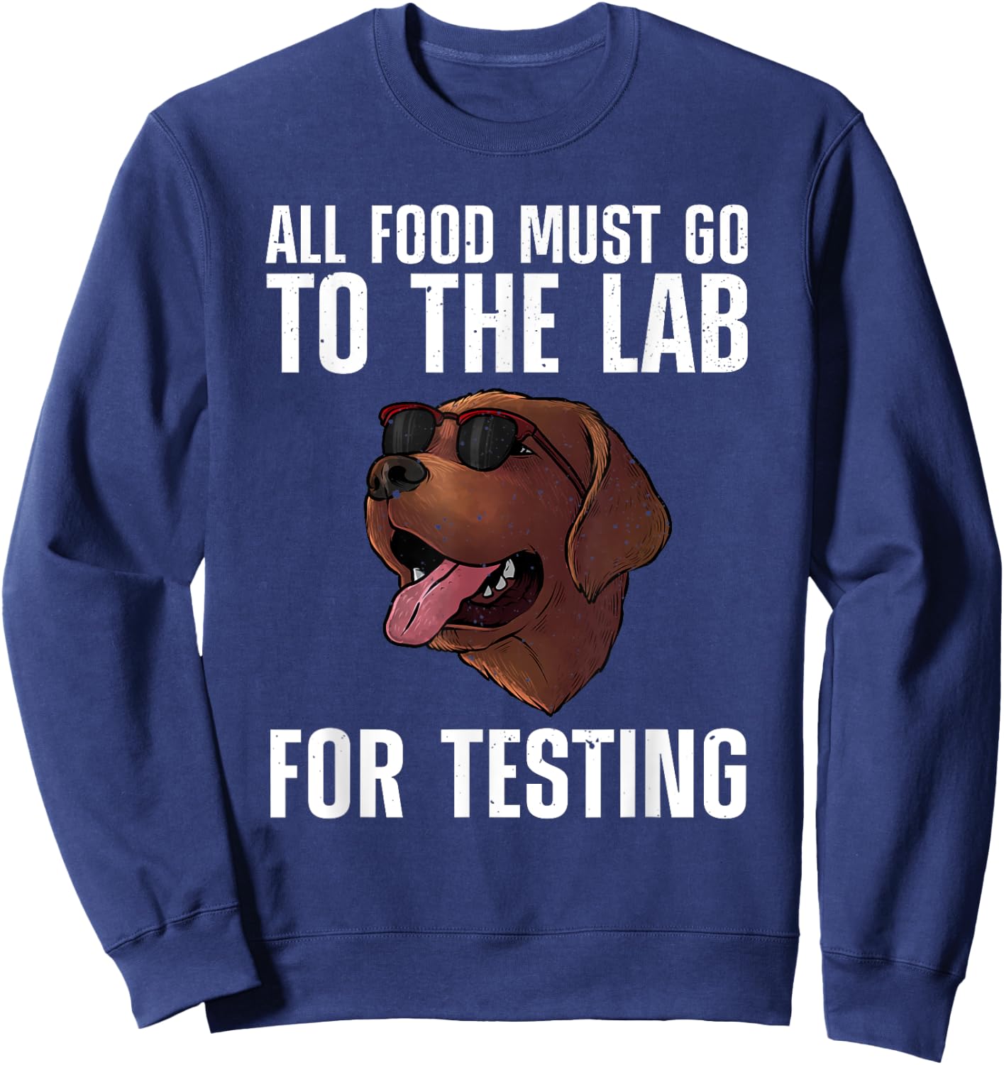 Cool Labrador Design Women Labrador Retriever Lover Sweatshirt - Sweatshirt | Navy