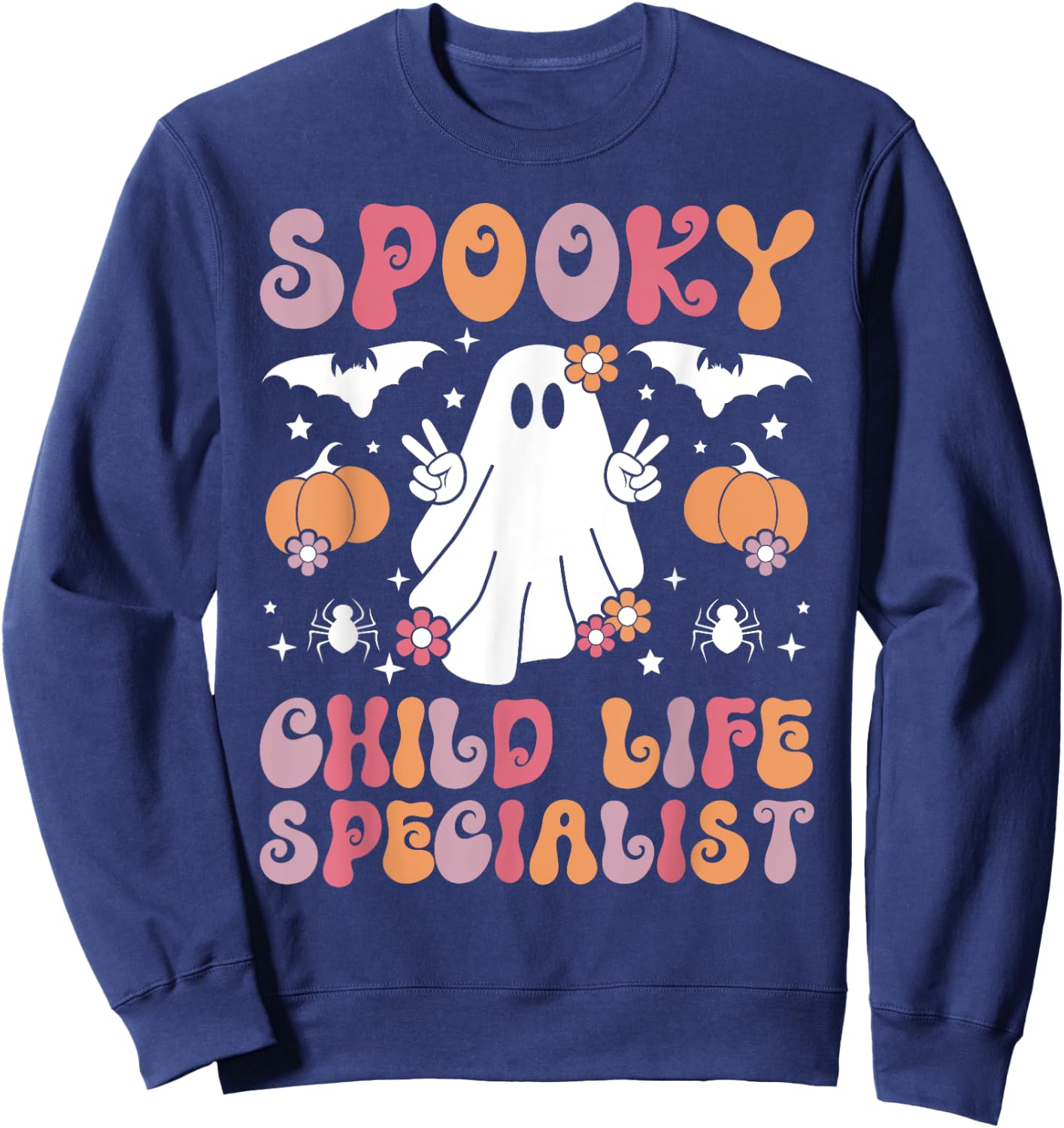 Spooky Child Life Specialist Halloween Sweatshirt - Sweatshirt | Navy