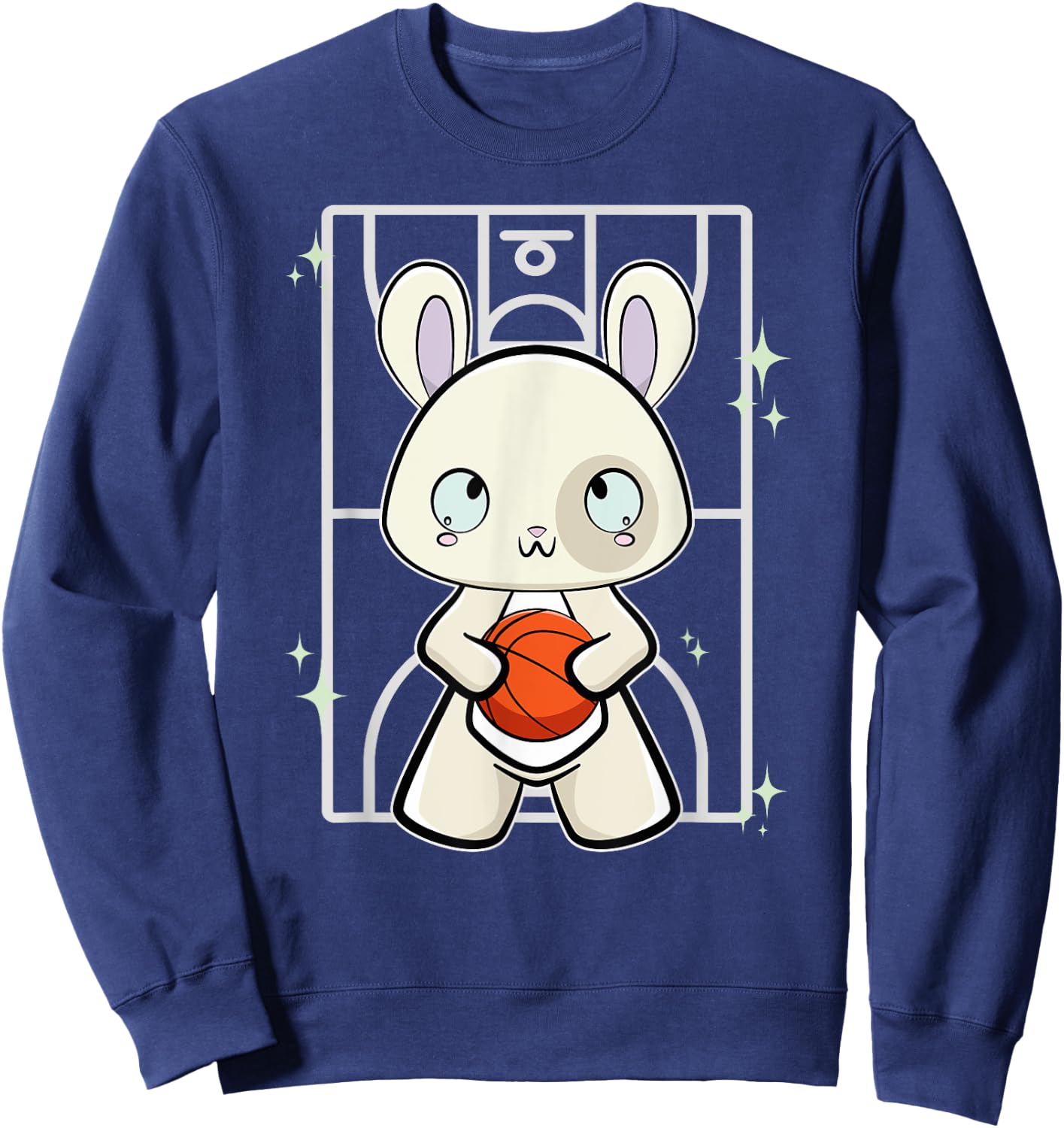 Rabbit With Basketball Sweatshirt - Sweatshirt | Navy