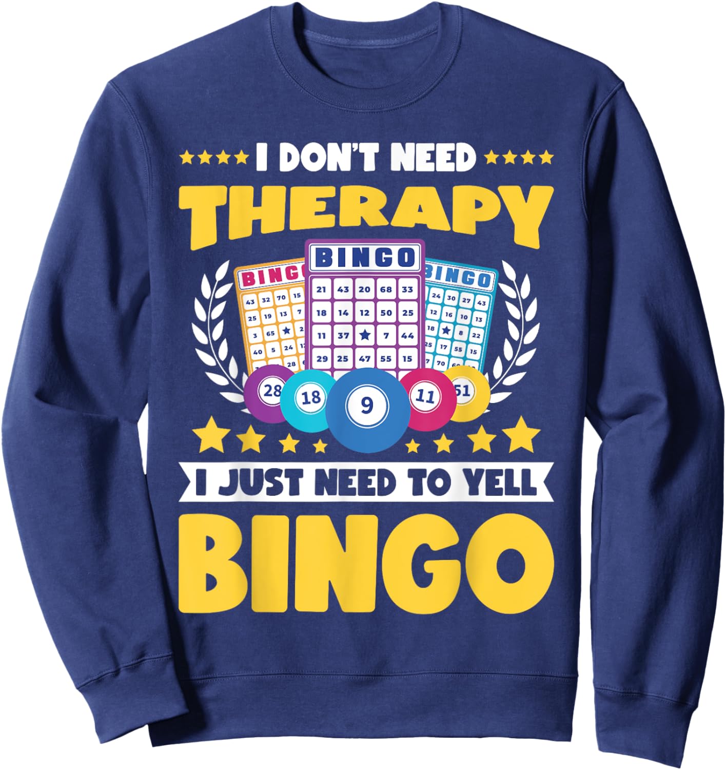Bingo Player Lover Lucky Bingo Sweatshirt - Sweatshirt | Navy