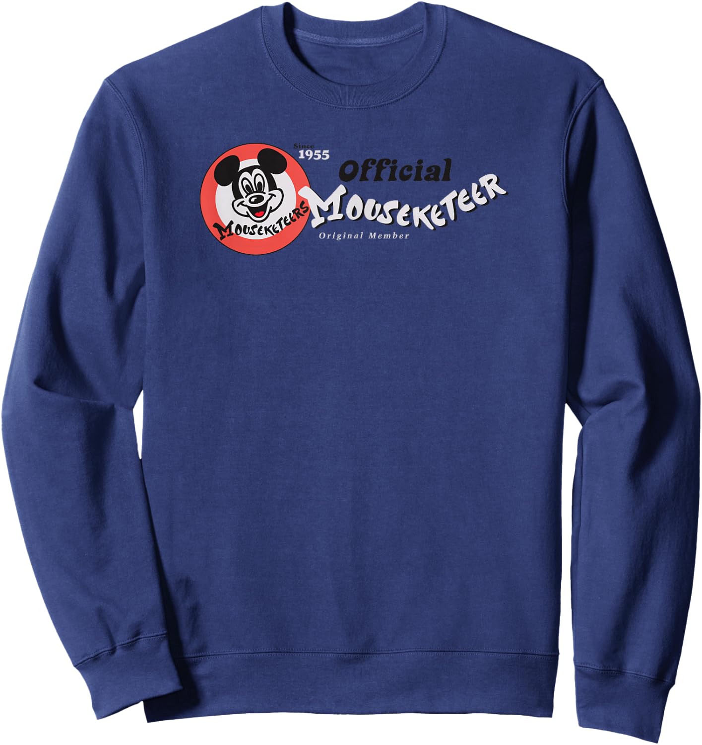 Disney Mickey and Friends Official Mouseketeer Vintage Logo Sweatshirt - Sweatshirt | Navy