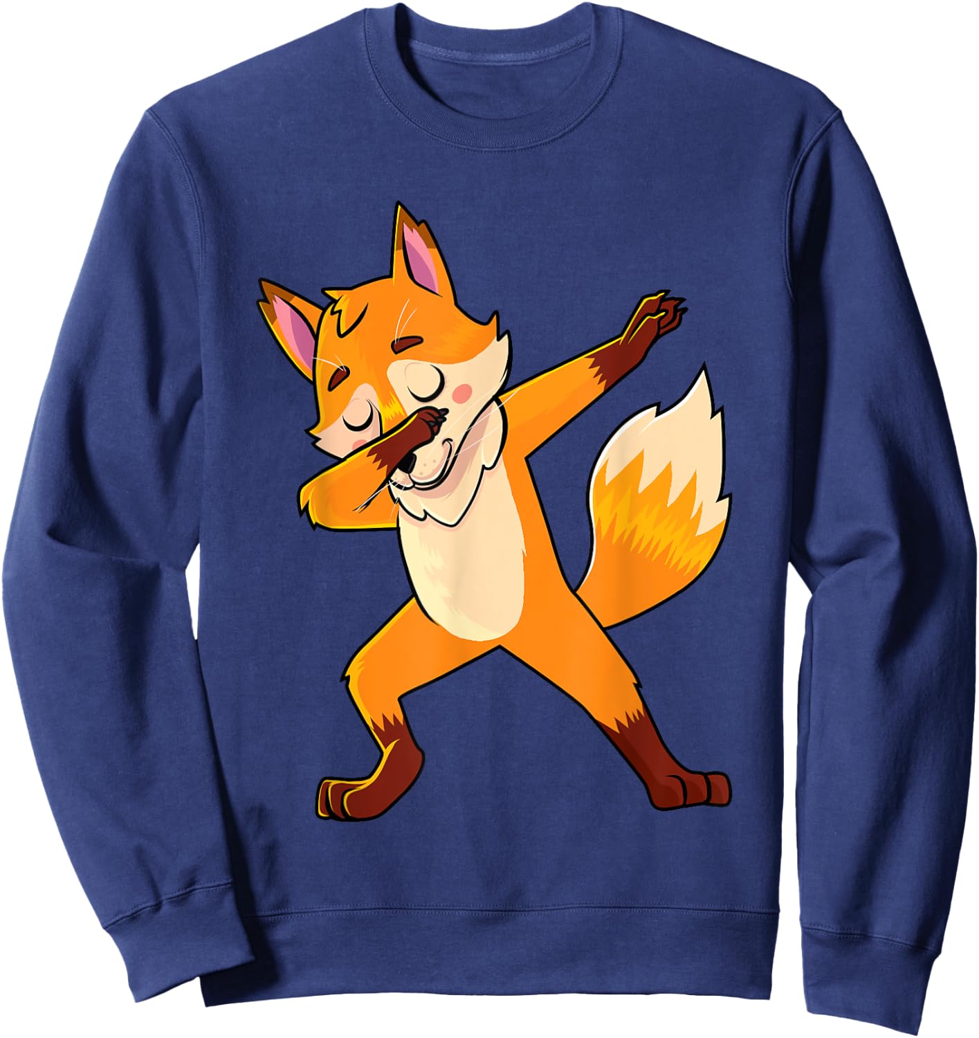 Dabbing Fox Foxes Lover Men Women Kids Sweatshirt - Sweatshirt | Navy