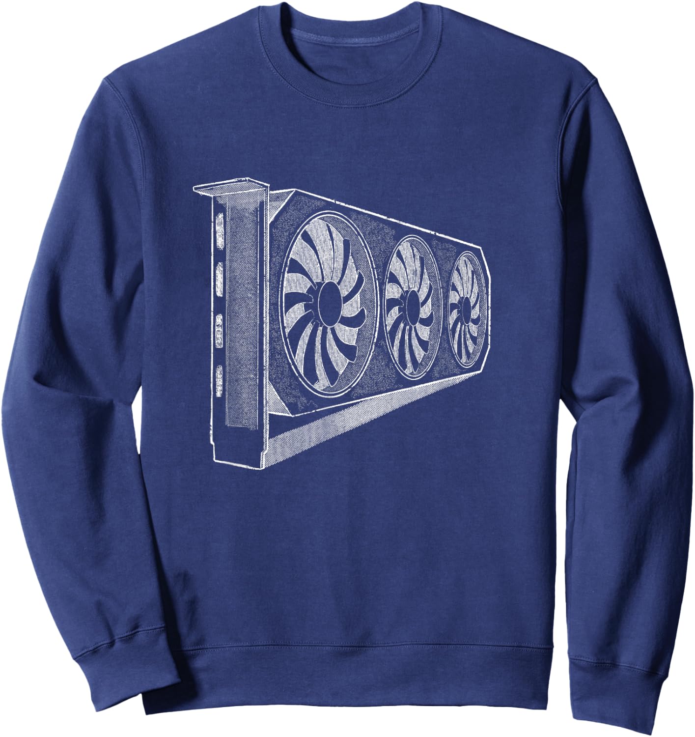 Gpu Card Machine Computer Sweatshirt - Sweatshirt | Navy