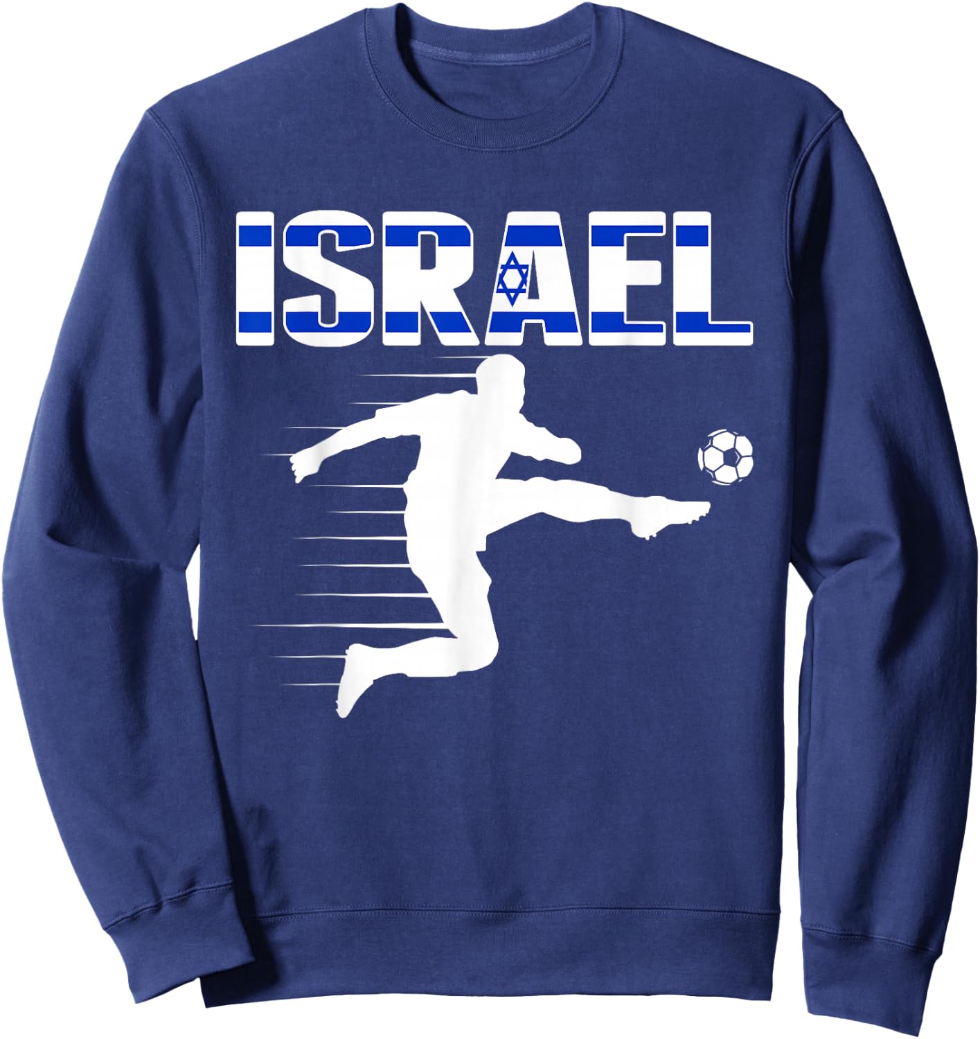 Israel Soccer Lovers Jersey - Support Israeli Football Team Sweatshirt - Sweatshirt | Navy