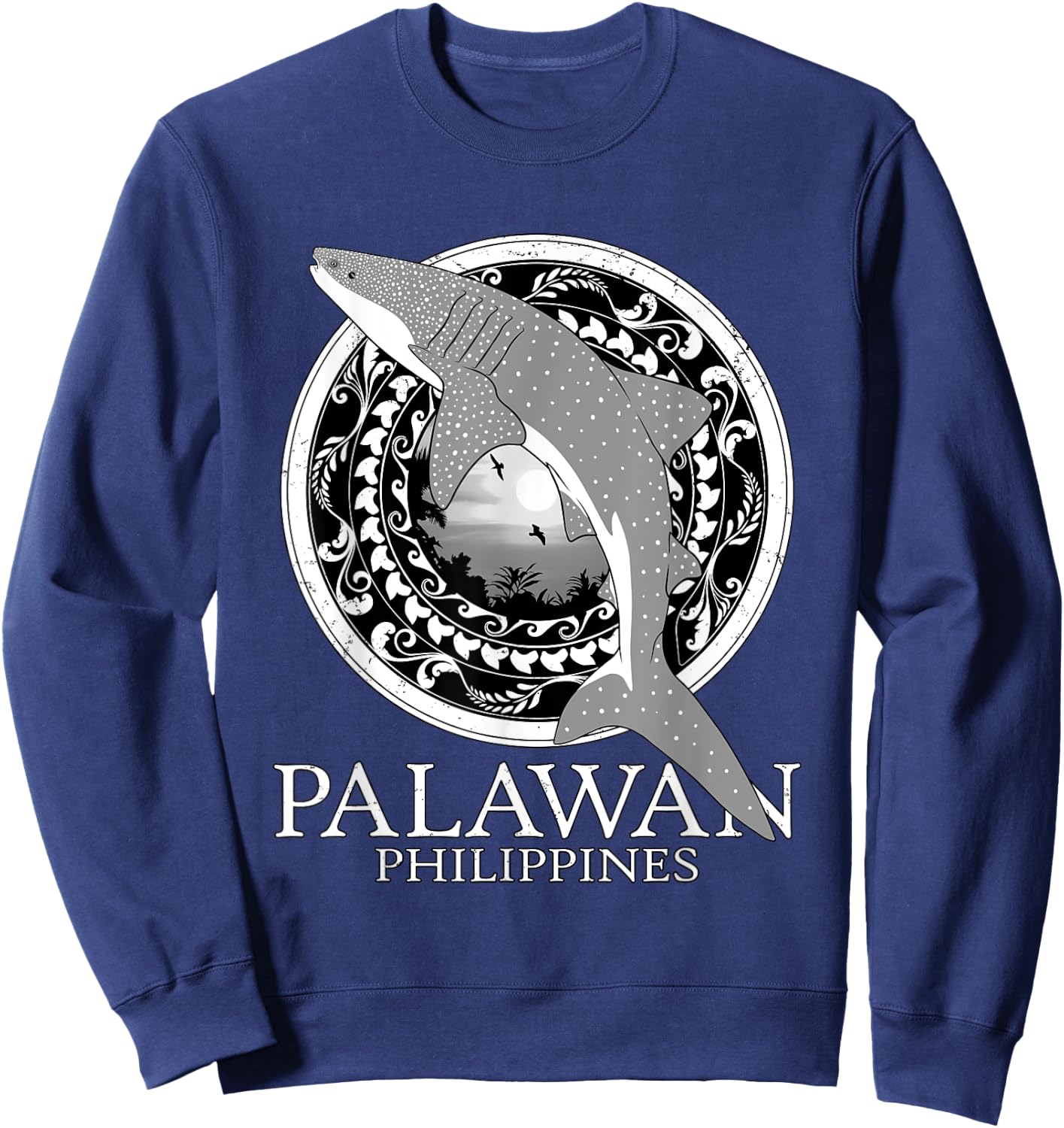 Whale Shark Philippines Palawan Sweatshirt - Sweatshirt | Navy