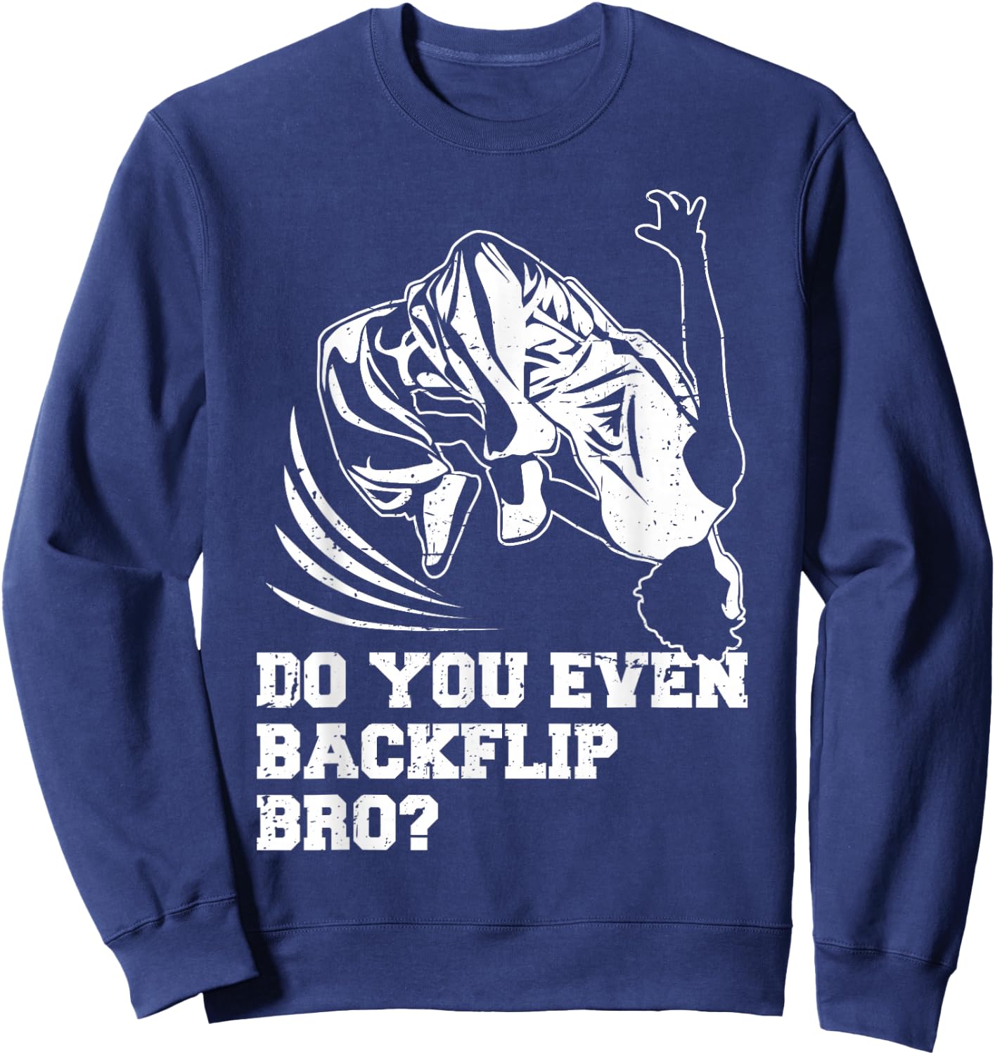 Backflip Parkour Freerunning Practitioner Boys Kids Sweatshirt - Sweatshirt | Navy