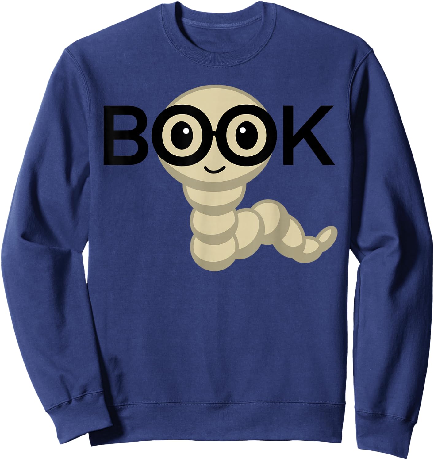 Book Worm Reading Sweatshirt - Sweatshirt | Navy