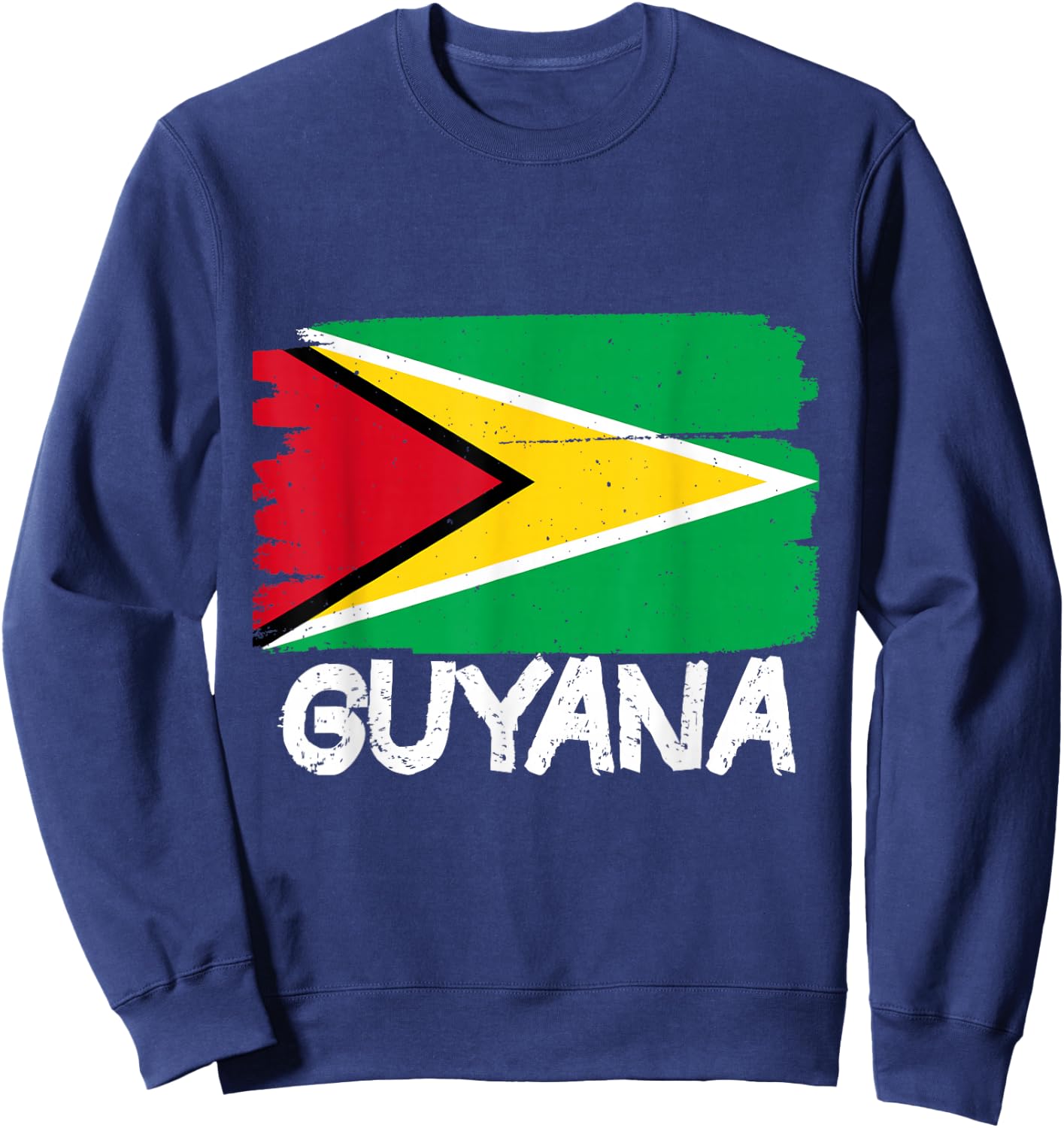 Cool Guyana Flag Sweatshirt - Sweatshirt | Navy