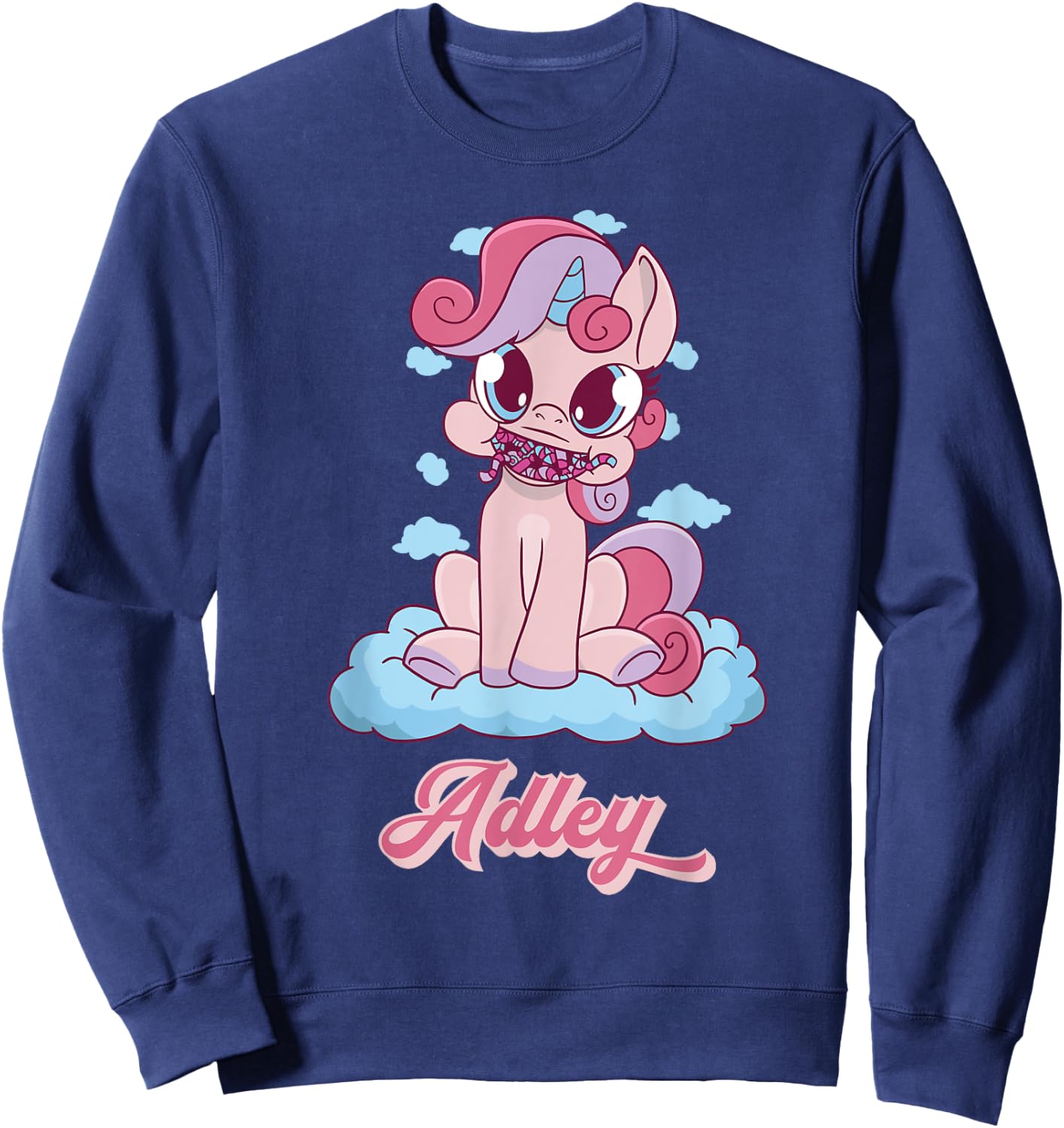 Adley Merch Unicorn Design Sweatshirt - Sweatshirt | Navy