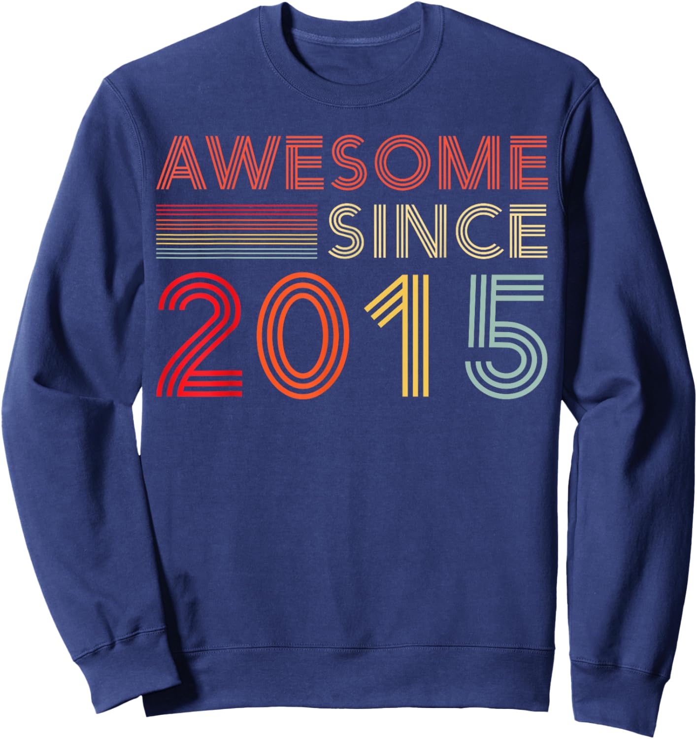 Nine 10yr Bday Son Boy Funny 2015 10th 10 Year Old Birthday Sweatshirt - Sweatshirt | Navy