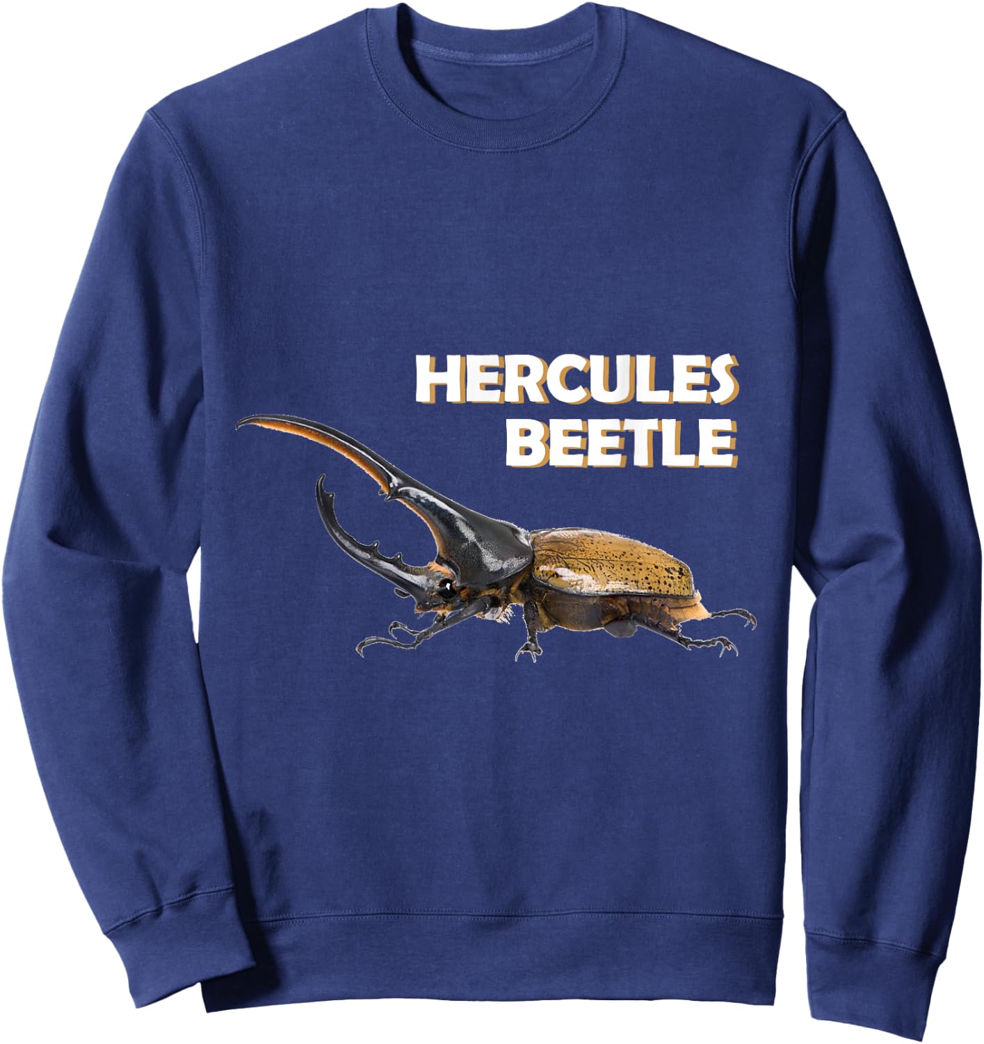 Hercules Beetle Bug Photo Sweatshirt - Sweatshirt | Navy