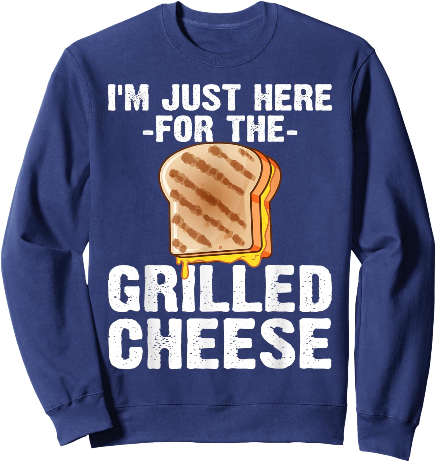 Cute Grilled Cheese Women Kids Grilled Cheese Lover Sweatshirt - Sweatshirt | Navy