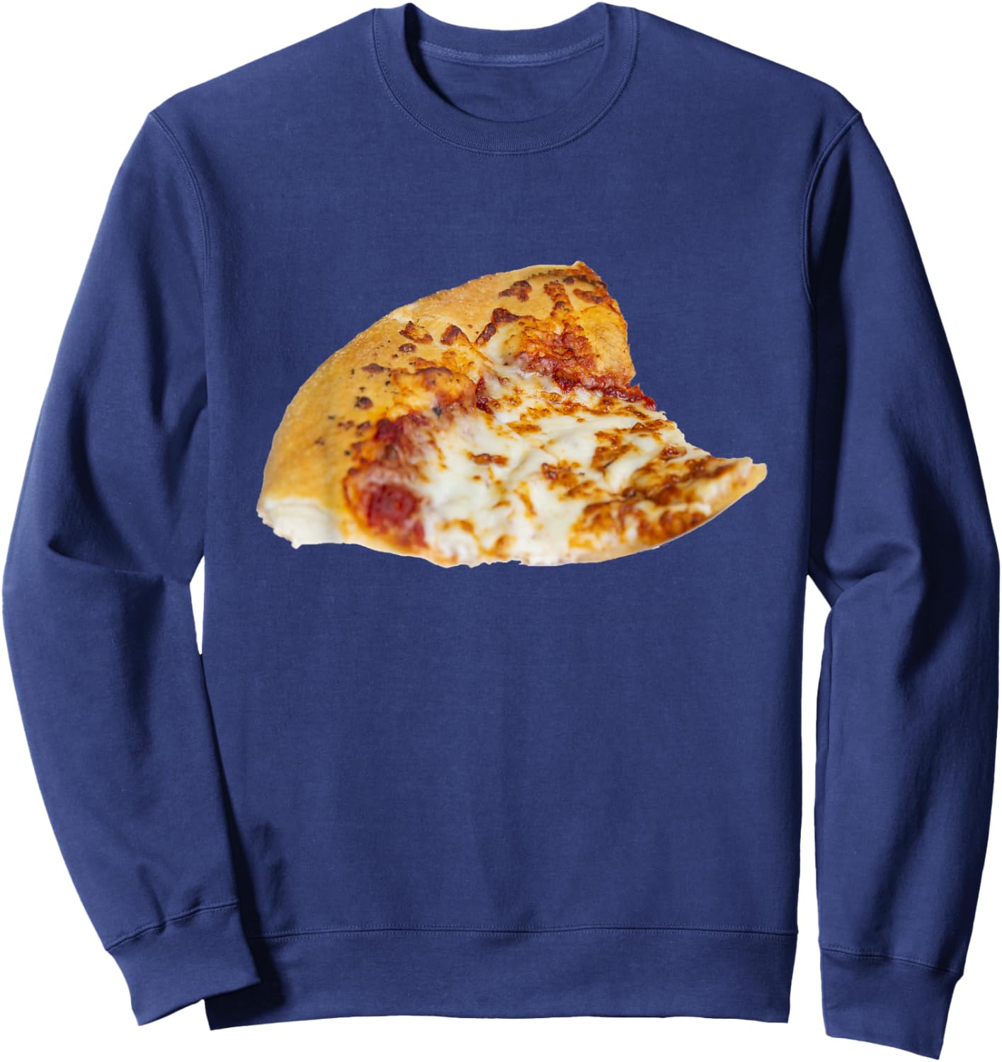 Cheese Pizza Slice Sweatshirt - Sweatshirt | Navy