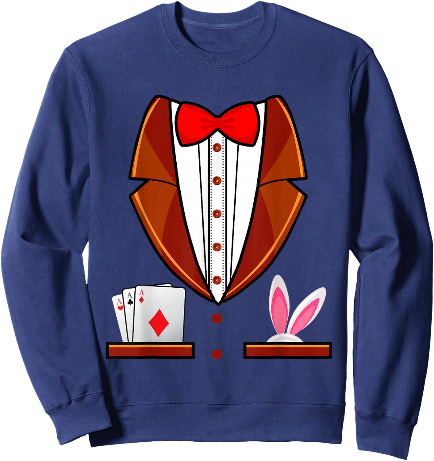 Magician Costume Shirt Magicians Magic Halloween Magician Sweatshirt - Sweatshirt | Navy