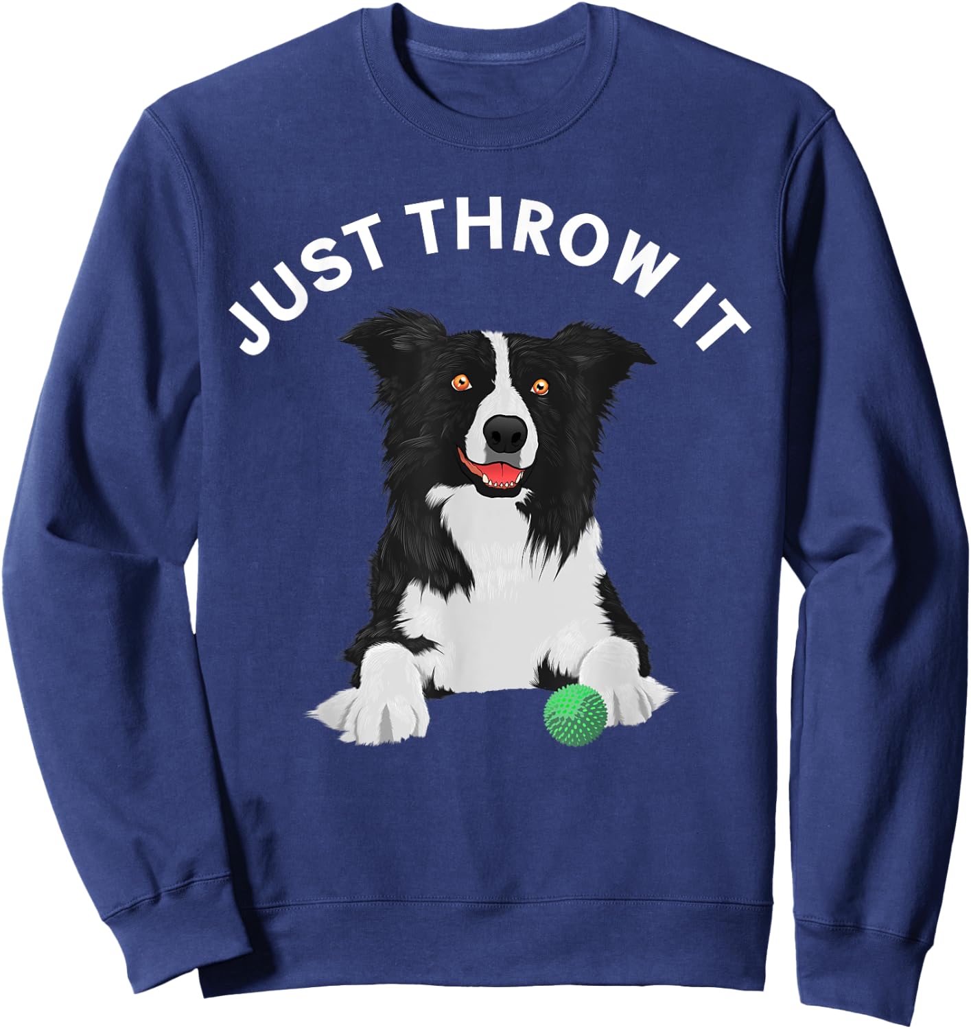 Funny Border Collie Women Kids Border Collie Lovers Sweatshirt - Sweatshirt | Navy