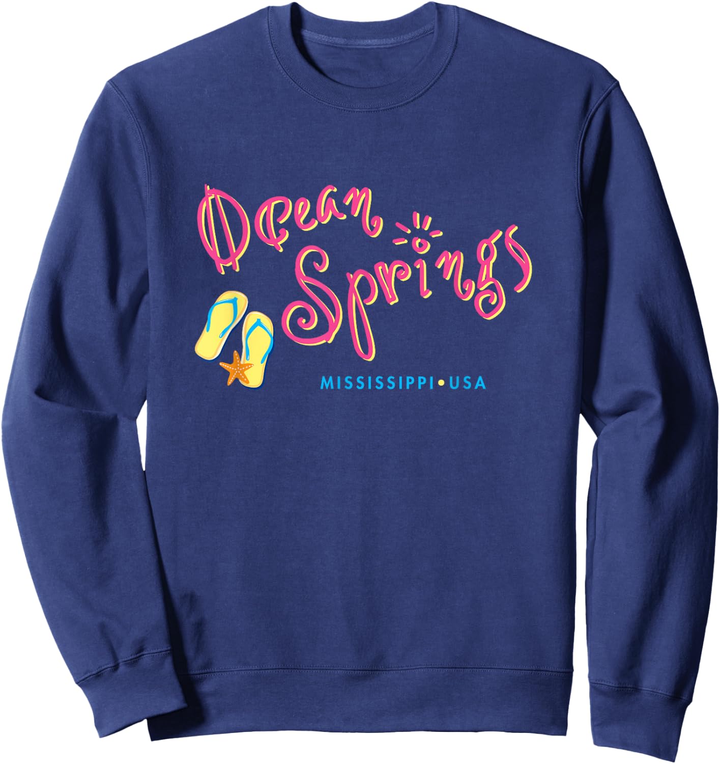 Ocean Springs Mississippi Sweatshirt - Sweatshirt | Navy