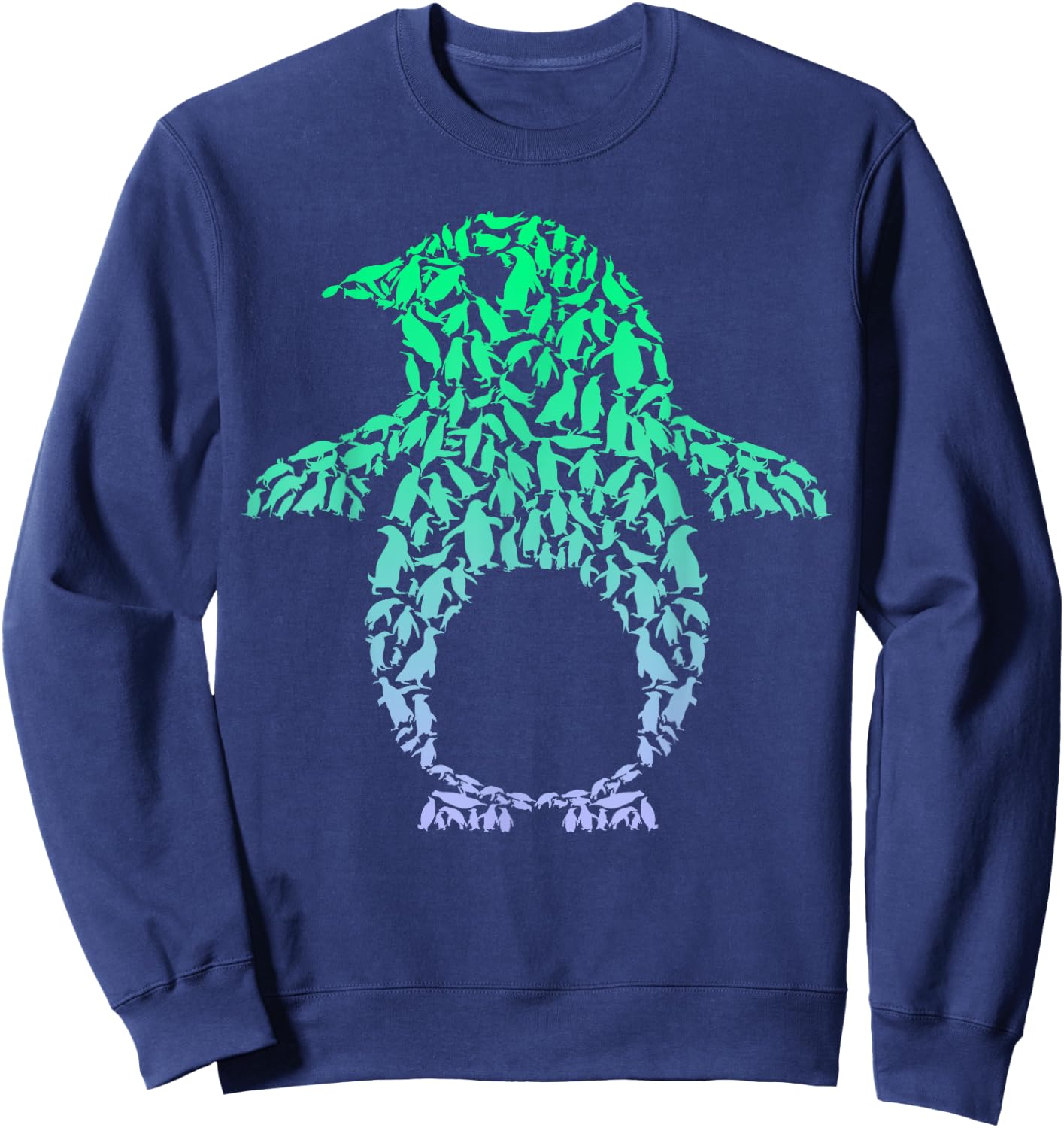 Silhouette Penguins for Penguin Lover | Boys Penguin Sweatshirt - Sweatshirt | Navy