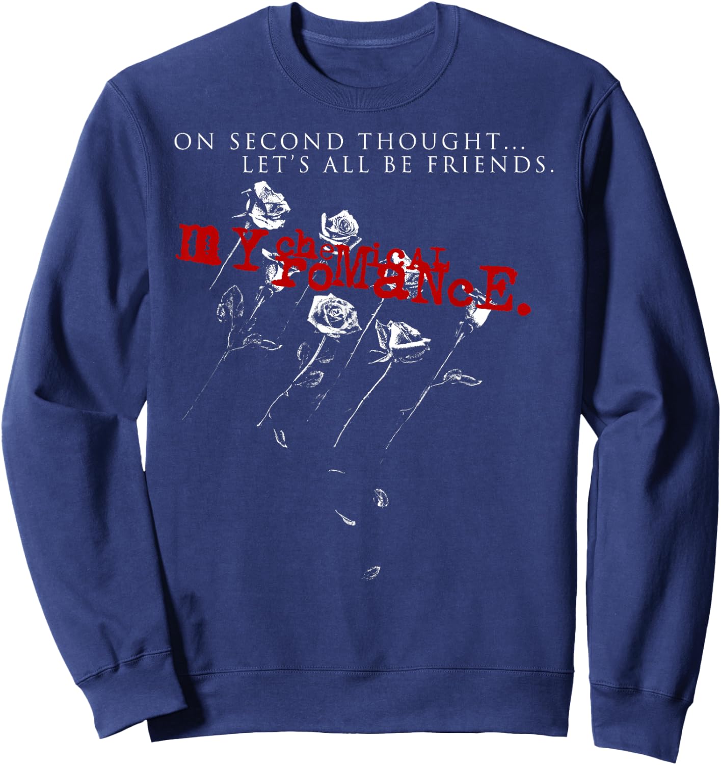 My Chemical Romance Let's All Be Friends Sweatshirt - Sweatshirt | Navy
