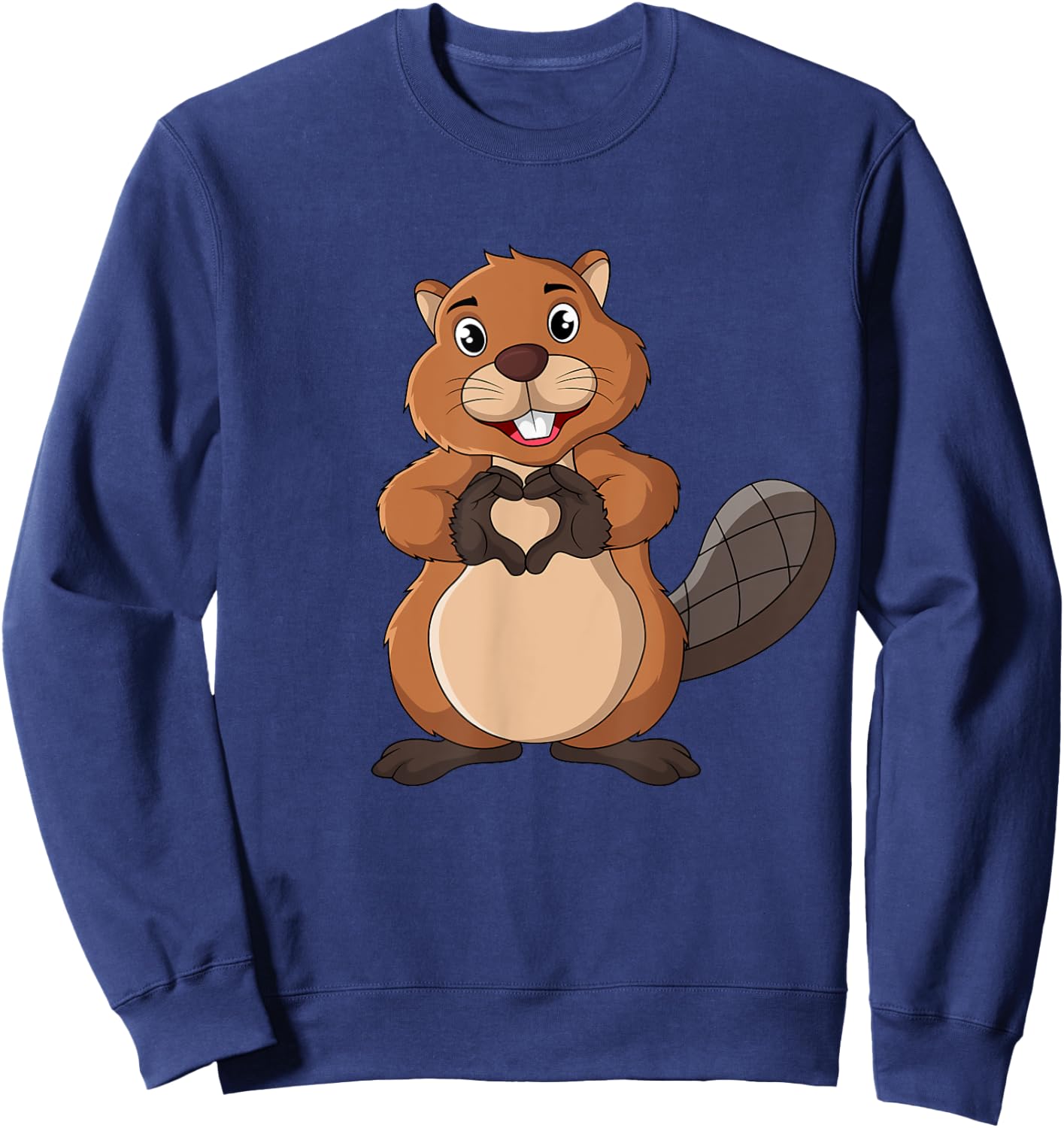 Beaver Lover Kids Girl Women Sweatshirt - Sweatshirt | Navy