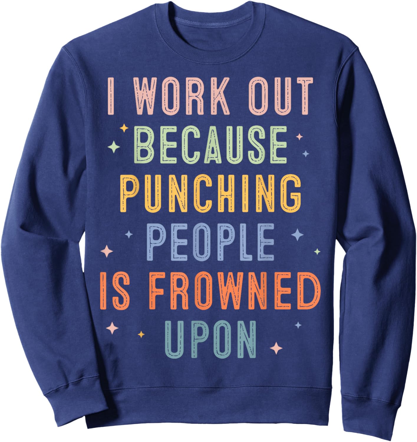 Workout Gym Pump Cover Fitness Weightlifting Muscle Mommy Sweatshirt - Sweatshirt | Navy