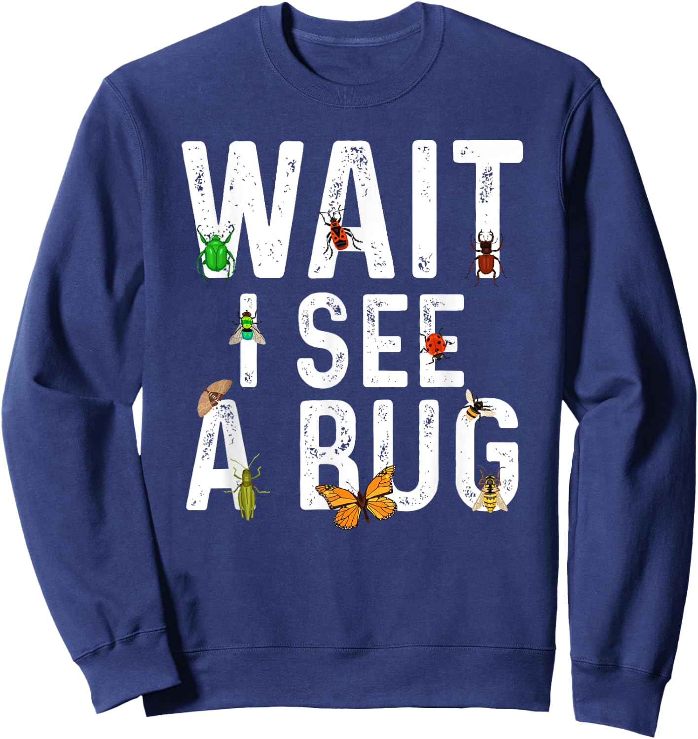 Cool Entomology Women Kids Lady Bug Lover Insect Sweatshirt - Sweatshirt | Navy