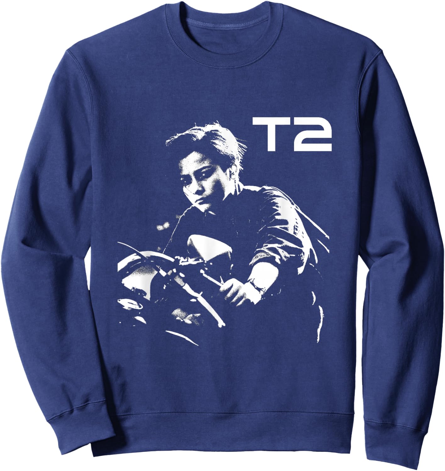 Terminator 2 Judgement Day John Connor Bike Sweatshirt - Sweatshirt | Navy