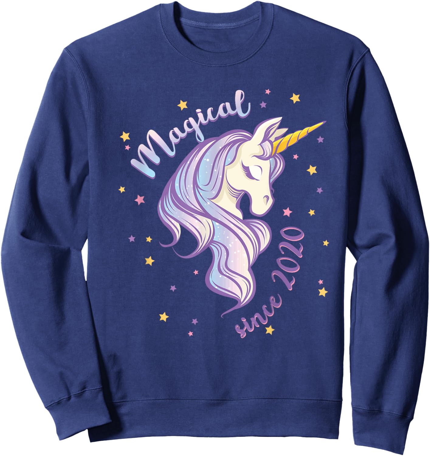 Unicorn Magical Since 2020 2nd Birthday Sweatshirt - Sweatshirt | Navy