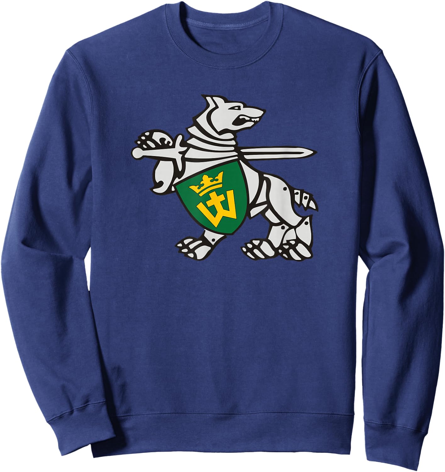 Iron Wolf Mindaugas by Lithuania Strong Sweatshirt - Sweatshirt | Navy